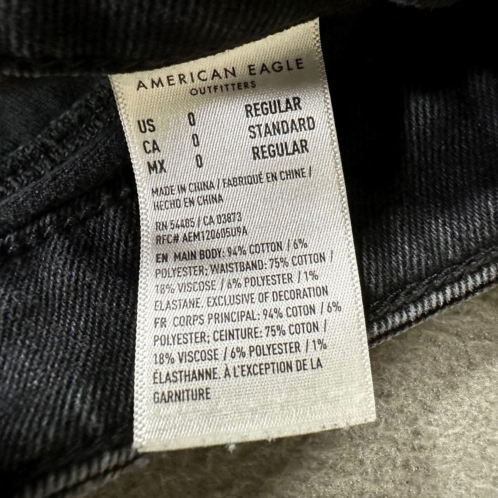 American Eagle Outfitters American Eagle Jeans Womens Gray Mom Jean Comfort Stretch Waistband Mid Rise 0 Size 25" / US 0 / IT 36 - 7 Thumbnail