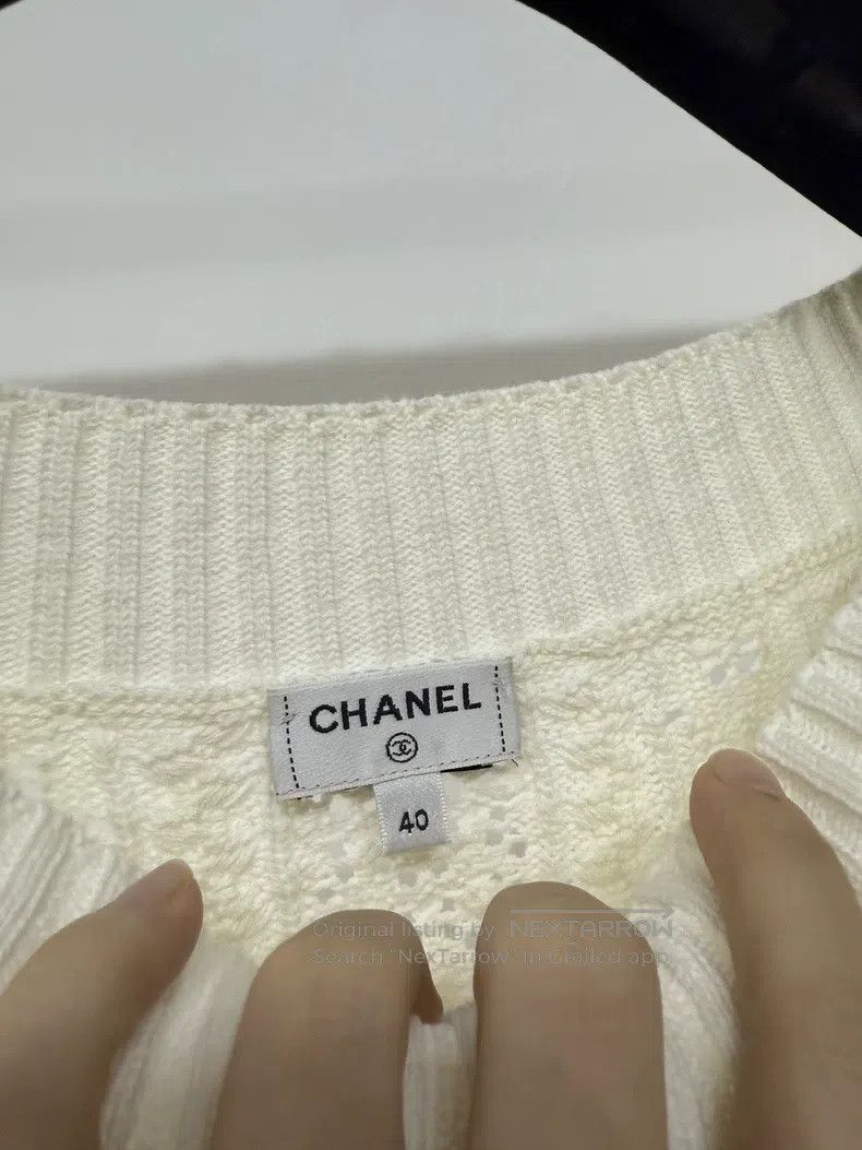 Chanel Chanel Beach series, one-line collar, medium-sleeved sweat Size S / US 4 / IT 40 - 4 Thumbnail