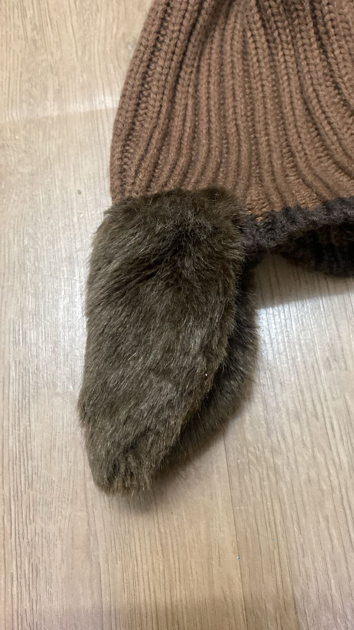 Japanese Brand Japanese Brand Fur Earflags Winter Beanie Size ONE SIZE - 6 Thumbnail