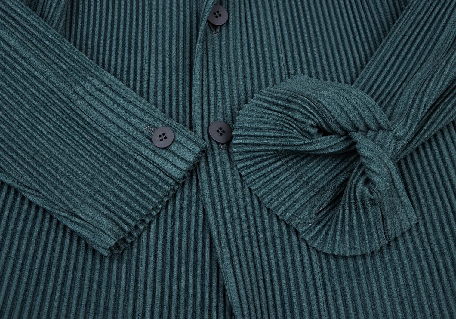 Issey Miyake Pleated Tailored Jacket in Turquoise Size US S / EU 44-46 / 1 - 7 Thumbnail