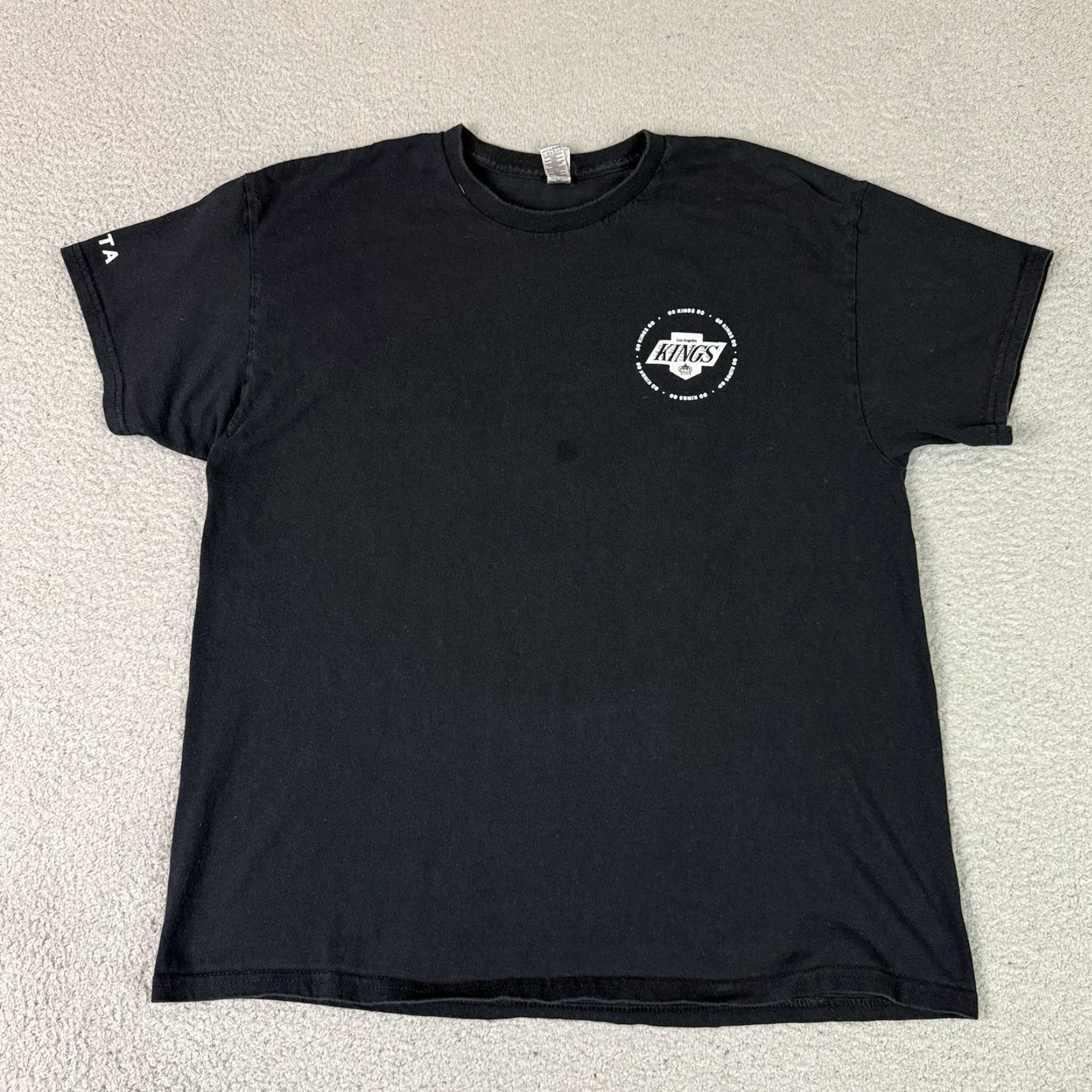 Gildan VINTAGE LA Kings T Shirt Adult XL Black Day Of The Dead Skull Rare Size US XL / EU 56 / 4 - 3 Thumbnail