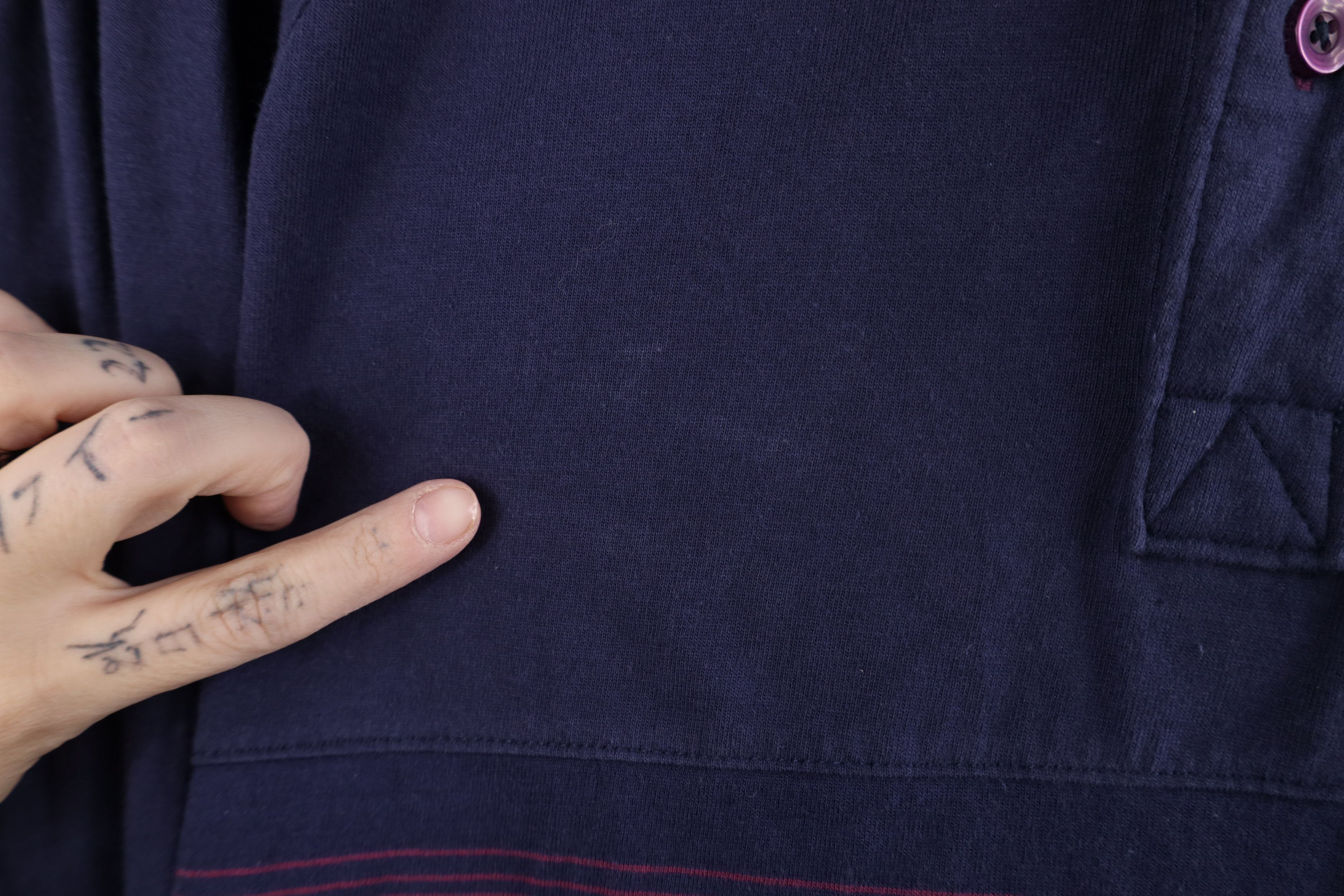 Vintage Vintage 90s Streetwear Block Long Sleeve Henley T-Shirt Size US XL / EU 56 / 4 - 4 Thumbnail