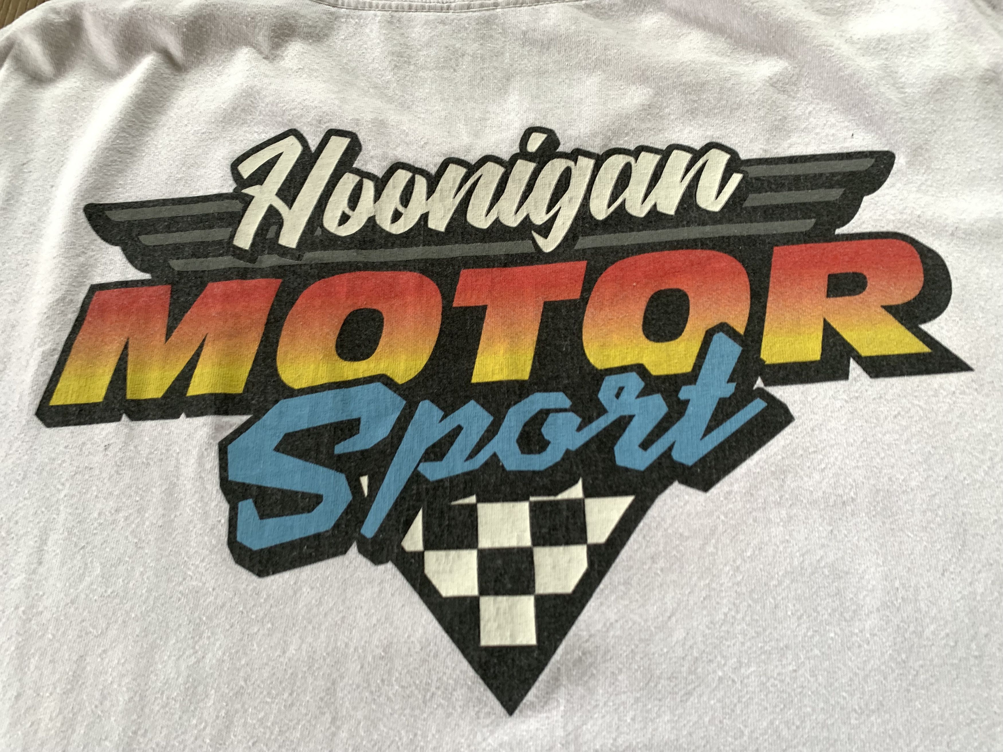Vintage Hoonigan Motor Sport White Printed Long Sleeve Size US XXL / EU 58 / 5 - 7 Thumbnail
