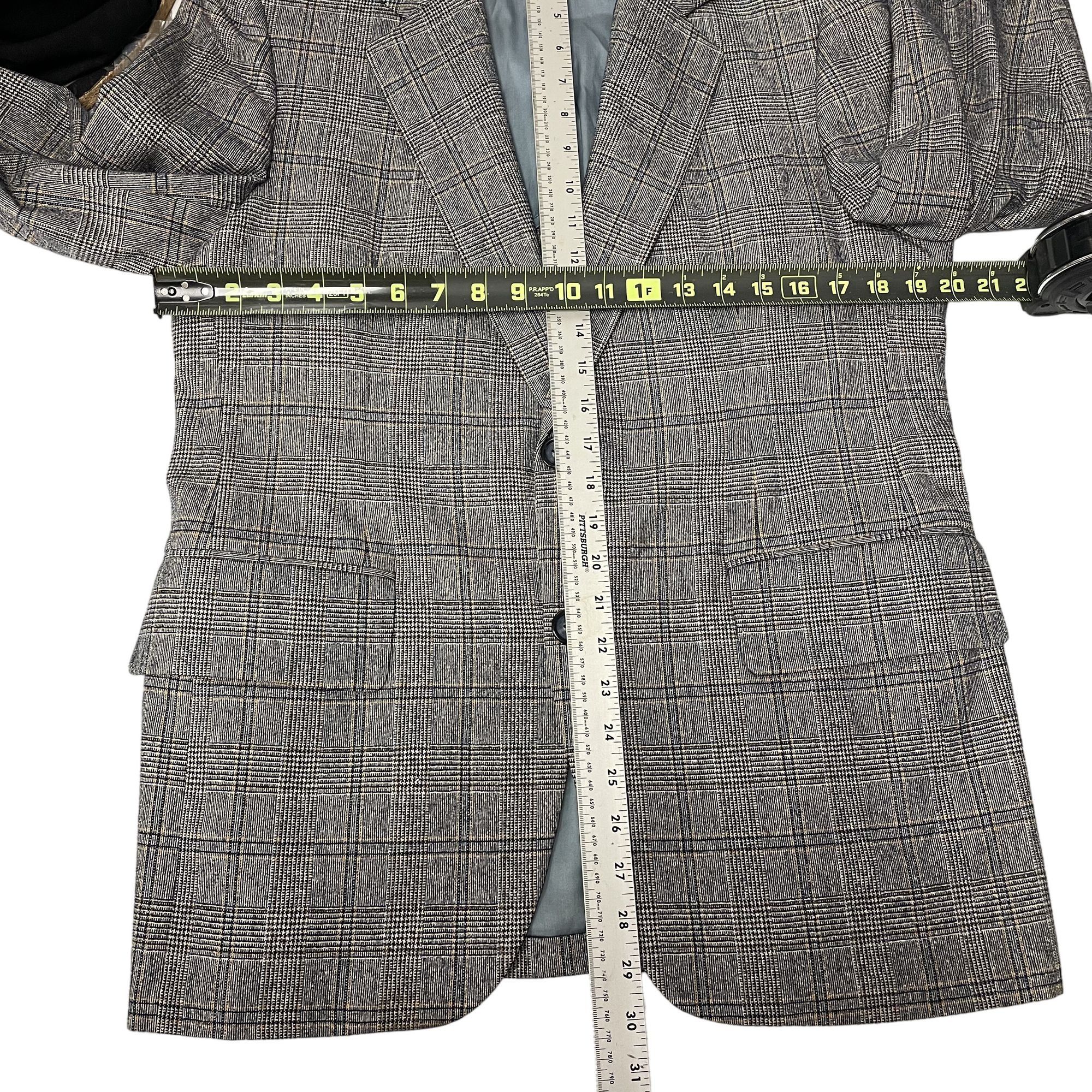 Other Vtg Famous Barr Blue Gray Sport Coat SHADOW PLAID Jacket Size 38R - 9 Thumbnail