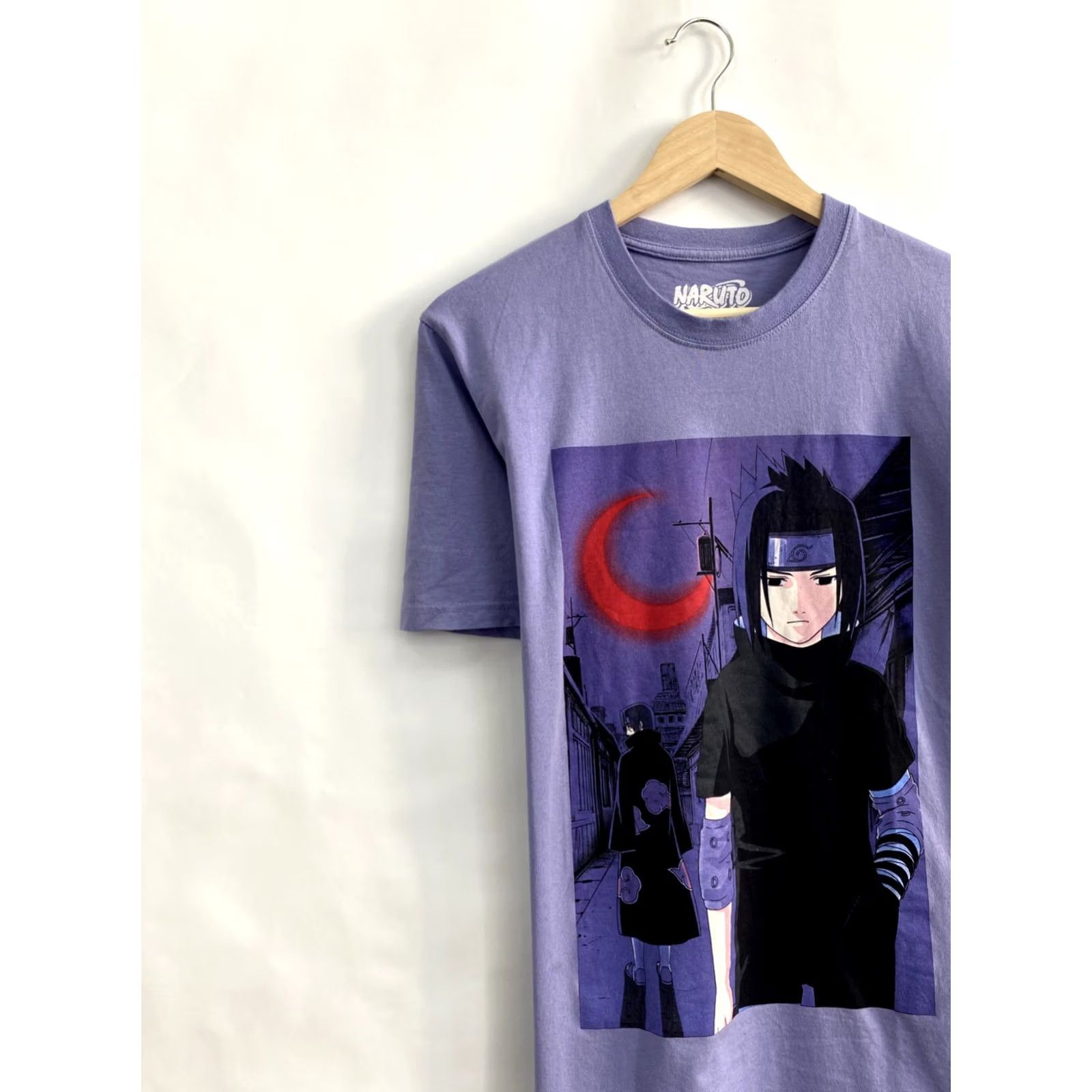 Gildan VINTAGE Naruto Sasuke Anime T-Shirt Men M Purple Violet Retro Y2K Size US M / EU 48-50 / 2 - 3 Thumbnail