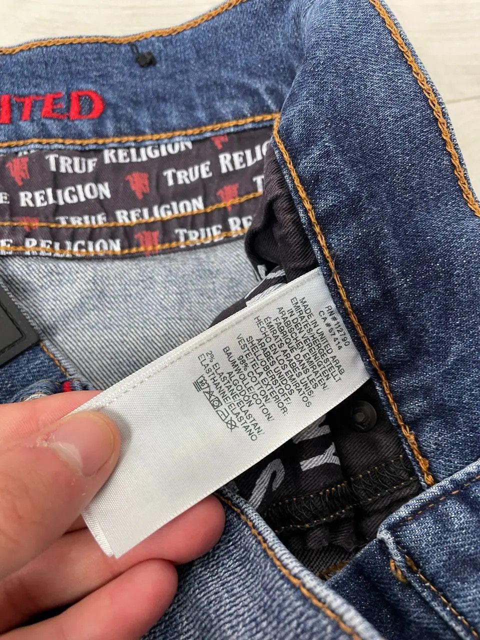 True Religion Vintage True Religion Manchester United Denim Jeans Japan Size US 30 / EU 46 - 10 Thumbnail