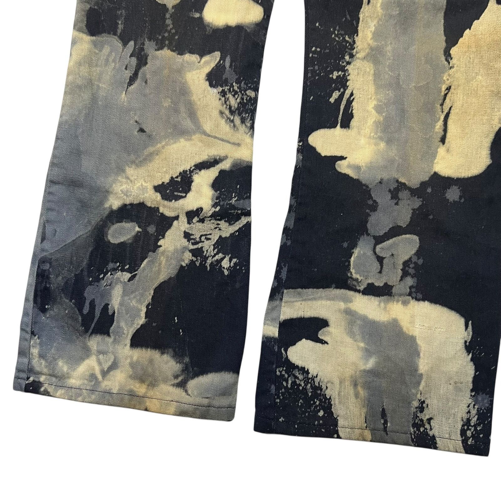 Vintage Vintage 1970s acid wash tie dye faded hippie flare pants Size US 33 - 3 Thumbnail