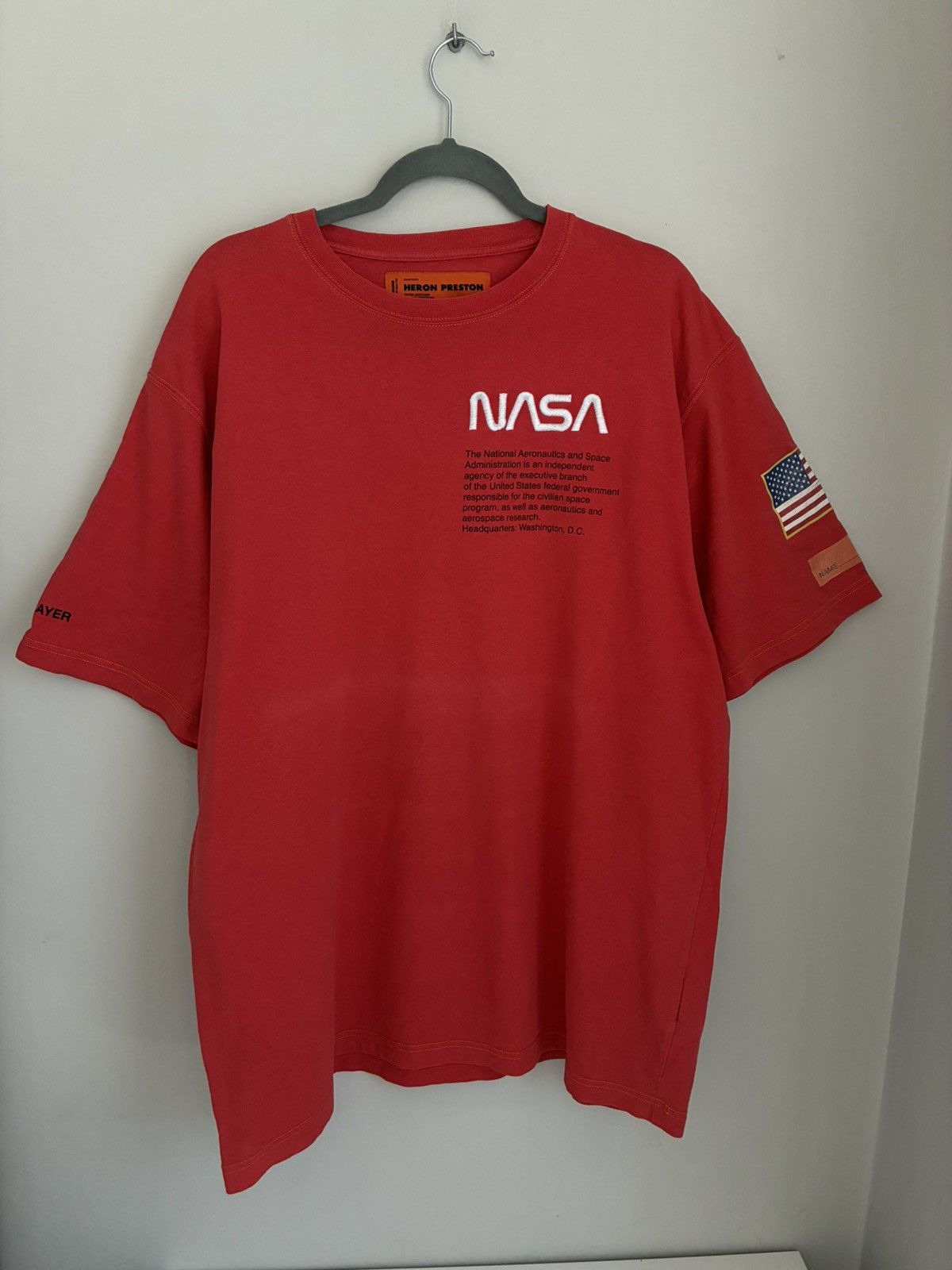 Heron Preston Heron Preston NASA T-shirt streetwear luxury designer army Size US L / EU 52-54 / 3 - 5 Thumbnail