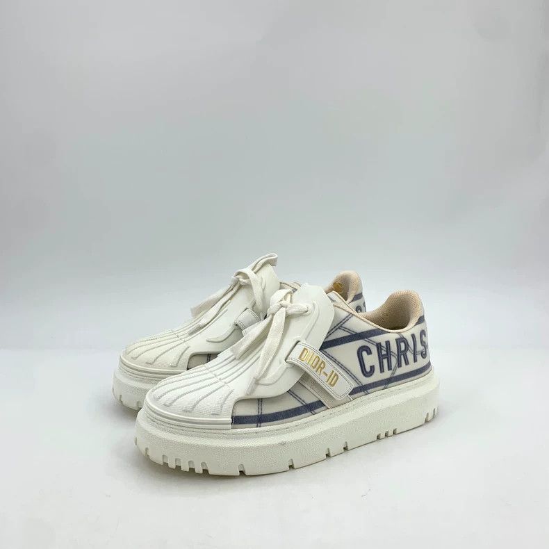 Dior Dior White logo letter embroidery round toe lacing thick-s Size US 7.5 / IT 37.5 - 1 Thumbnail