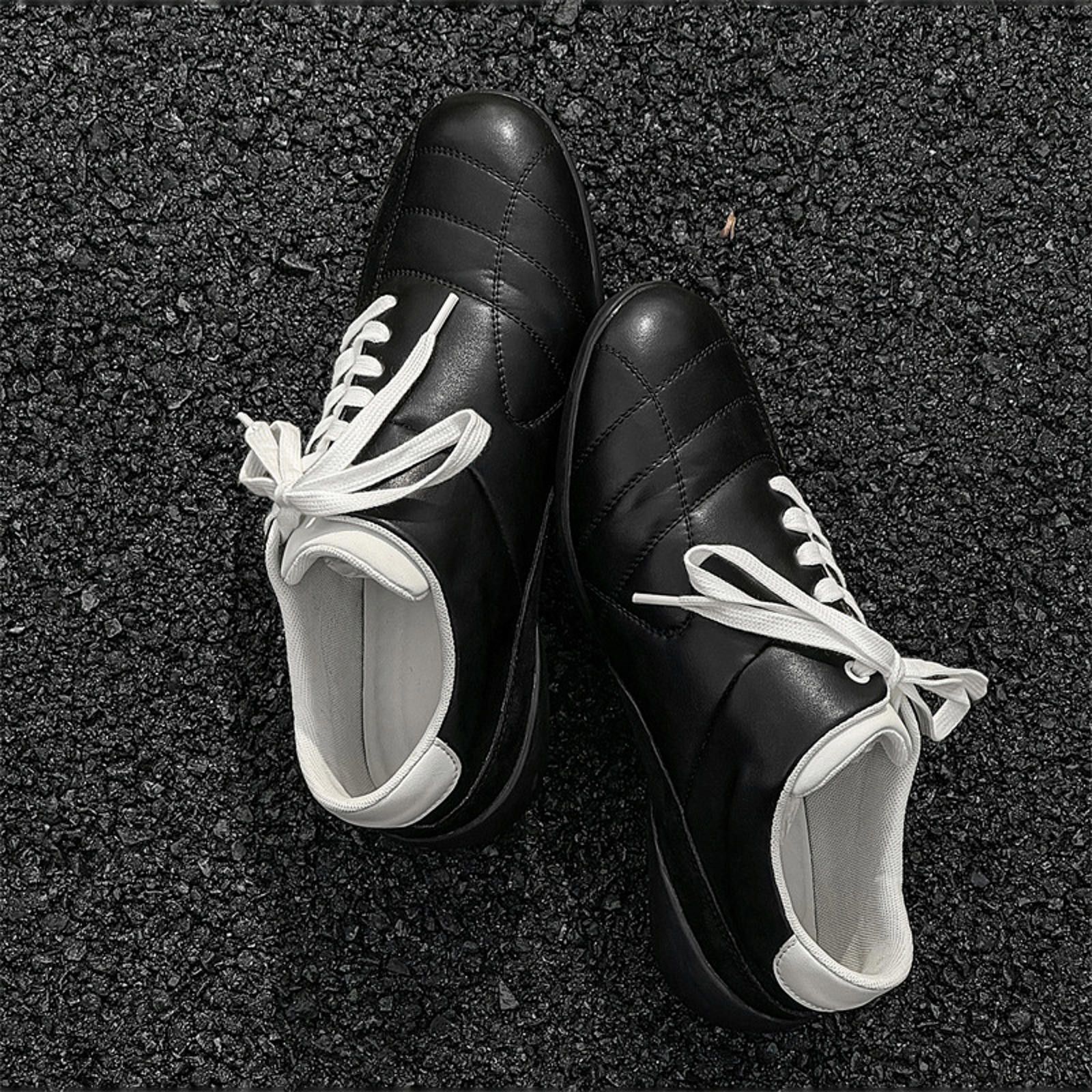 Other y2k Black Sporty Sneakers Size US 7 / EU 40 - 4 Thumbnail