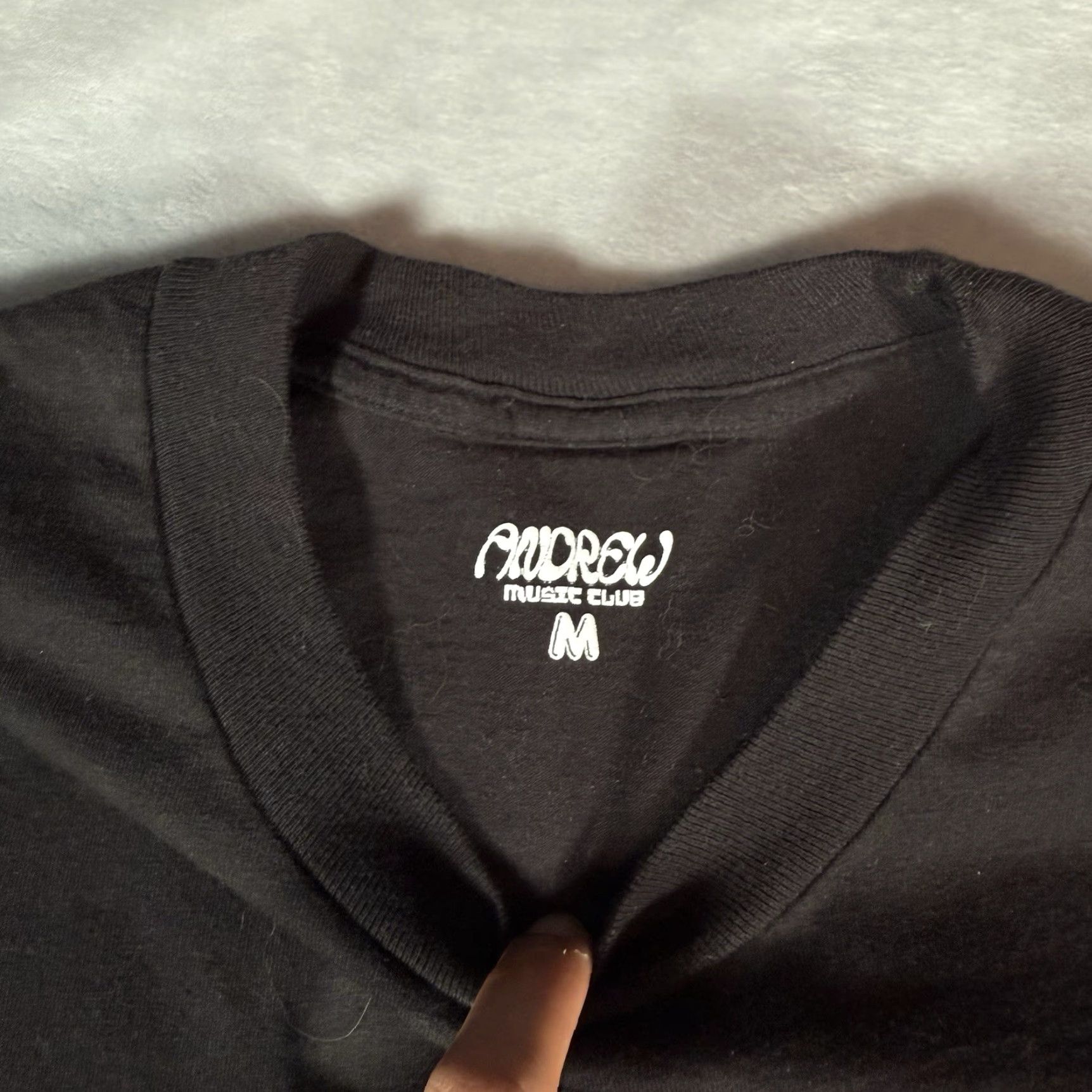 Vintage VINTAGE Andrew Music Club Space Miami T Shirt Mens M Slim Fit Cartoon Black Graphic Tee 2020s Music Band Size US M / EU 48-50 / 2 - 5 Thumbnail