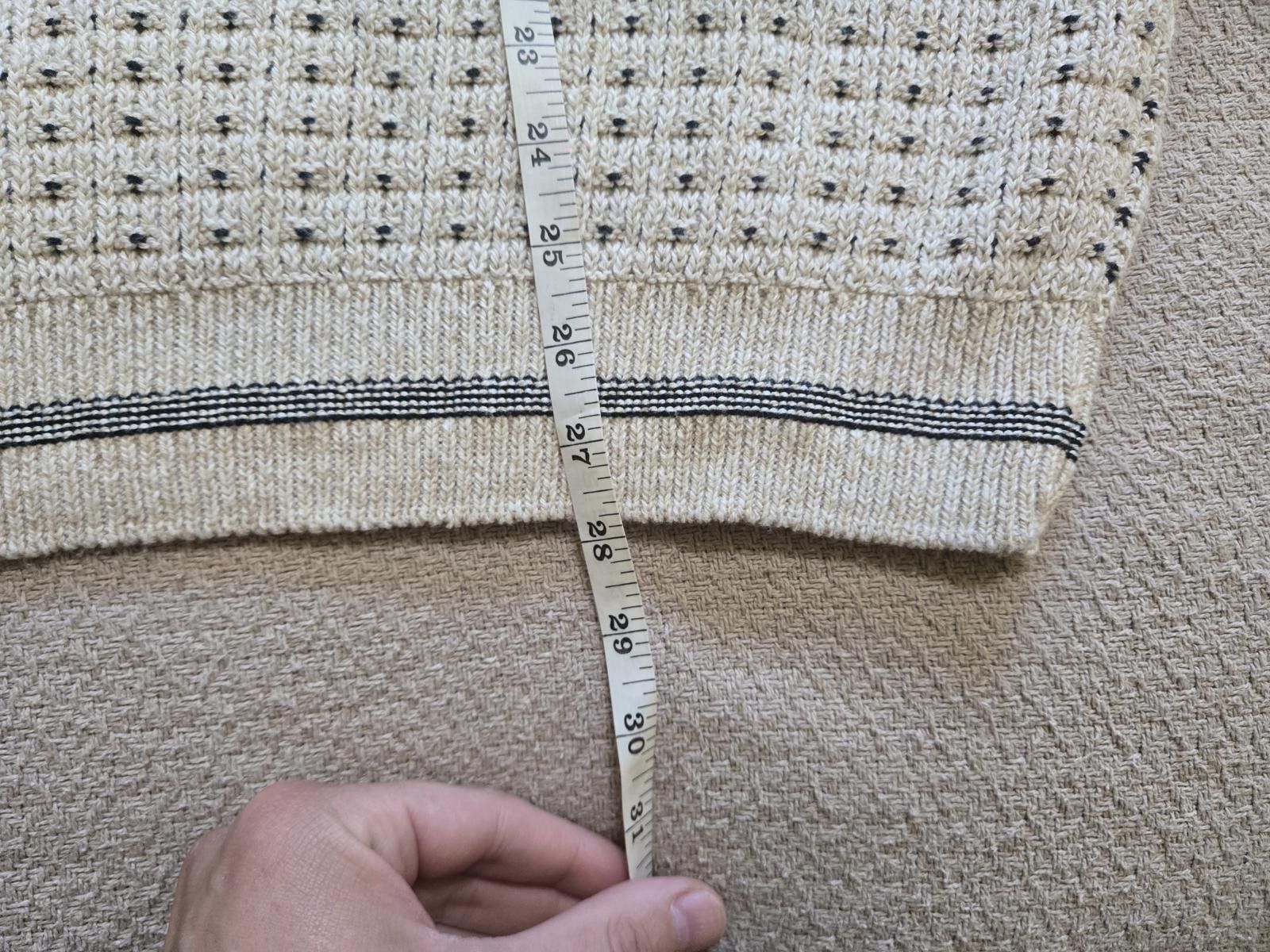 Lavane Lavane Sweater L | Textured V-Neck Knit NWT Size US L / EU 52-54 / 3 - 5 Thumbnail