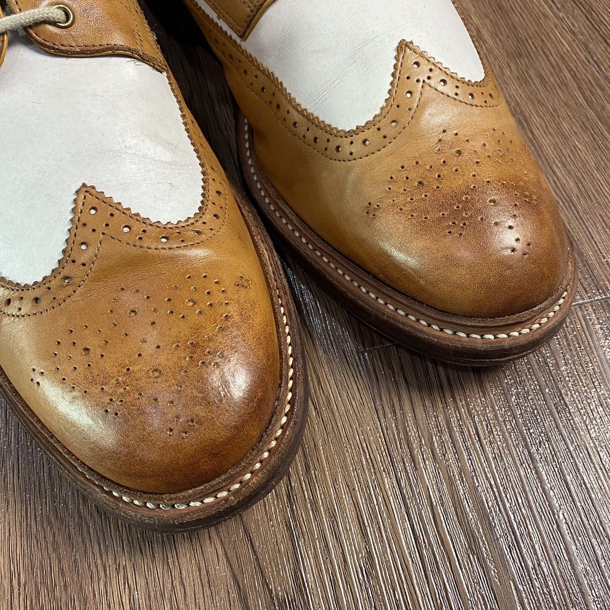 Grenson GRENSON Leather Wing Tip Brogues Two Tone 51902325 Size US 10 / EU 43 - 6 Thumbnail