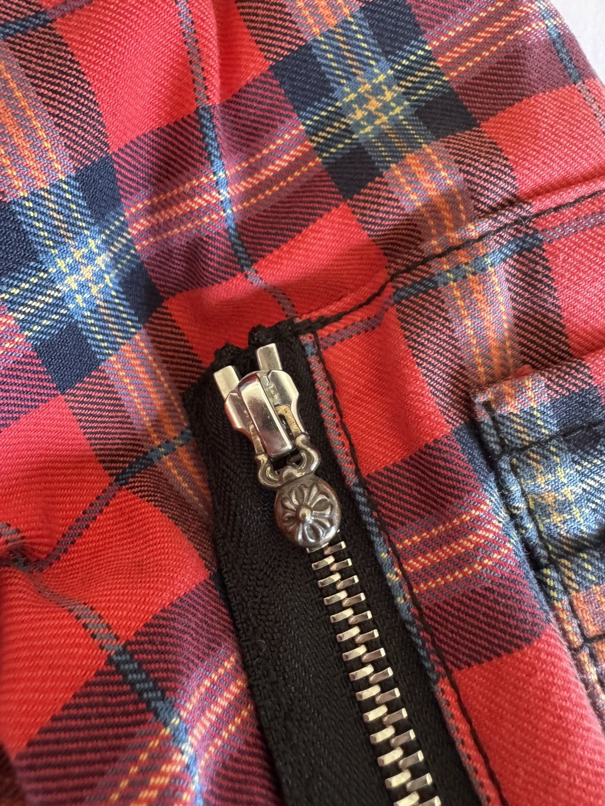 Chrome Hearts CHROME HEARTS mattyboy limited red plaid down jacket Size US XXL / EU 58 / 5 - 7 Thumbnail