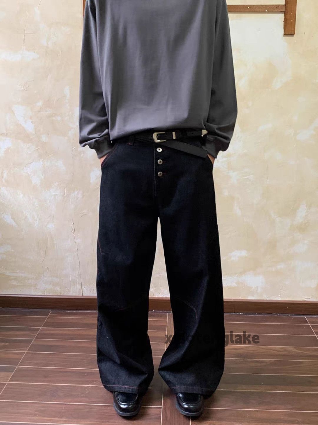 Jean ltx vintage loose baggy skate hiphop flared dance jeans Size US 34 / EU 50 - 3 Thumbnail