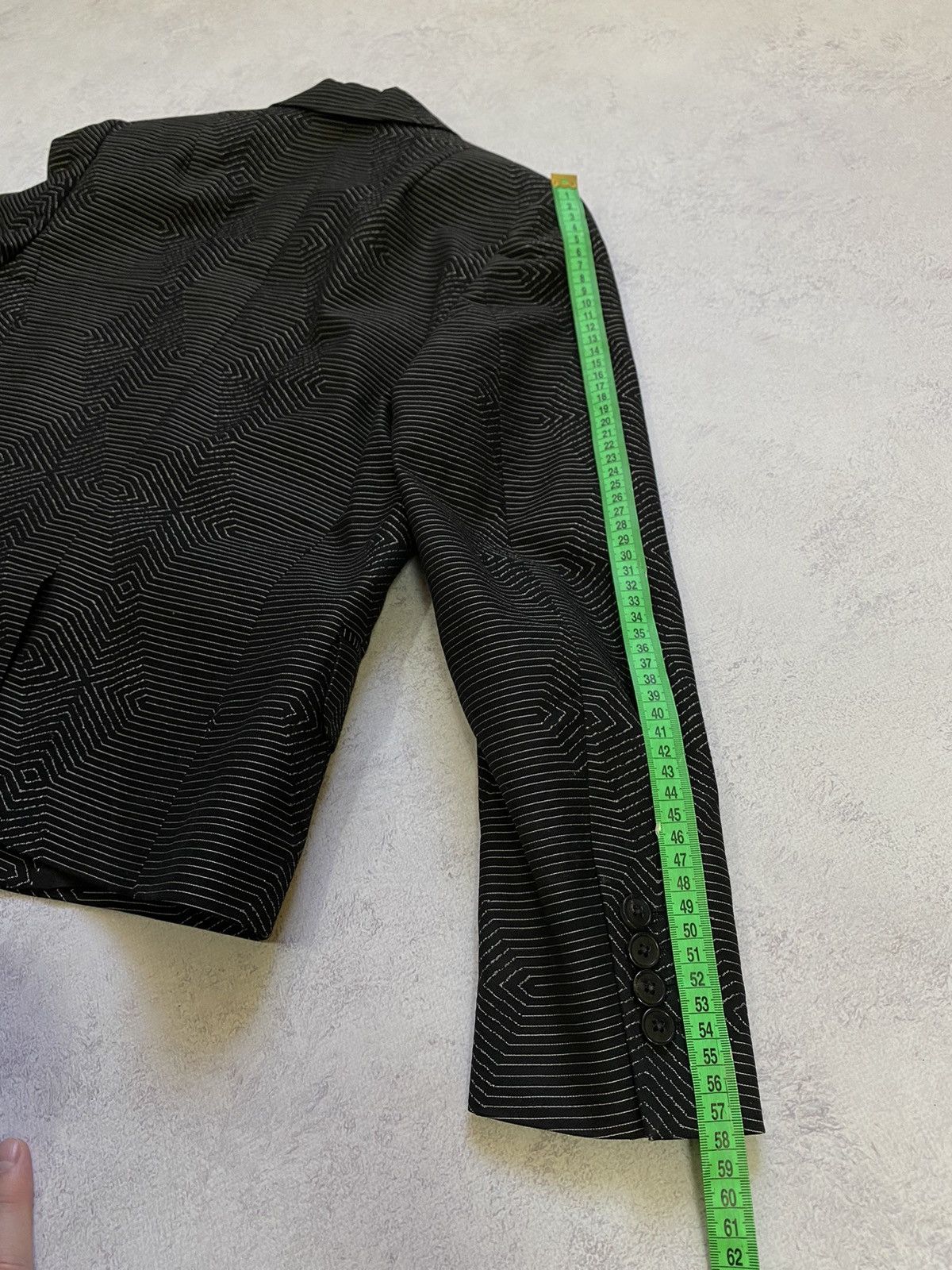 Dries Van Noten Dries Van Noten Black Geometric Print Blazer Size 36 Size XS / US 0-2 / IT 36-38 - 13 Thumbnail