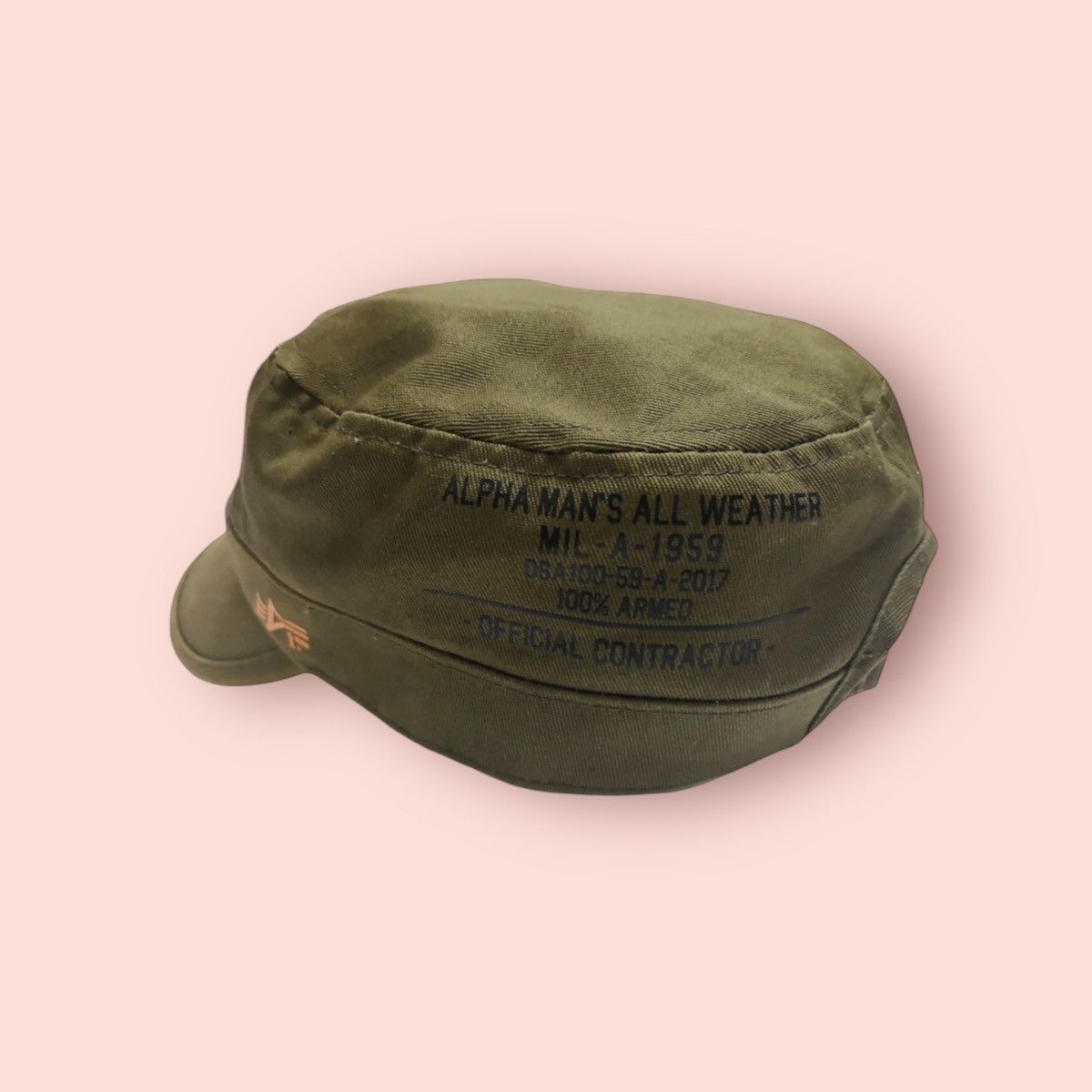 Alpha Industries VINTAGE ALPHA INDUSTRIES MILITARY PATROL CADET HAT Size ONE SIZE - 3 Thumbnail