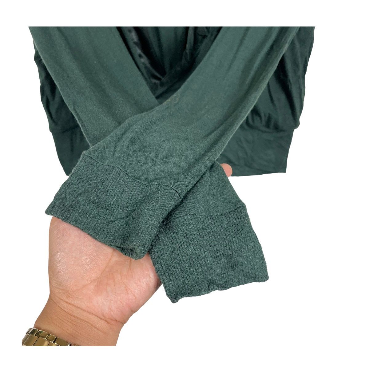 Diesel 💥DIESEL HOODIE CARDIGAN SWEATER EMERALD GREEN Size S / US 4 / IT 40 - 4 Thumbnail