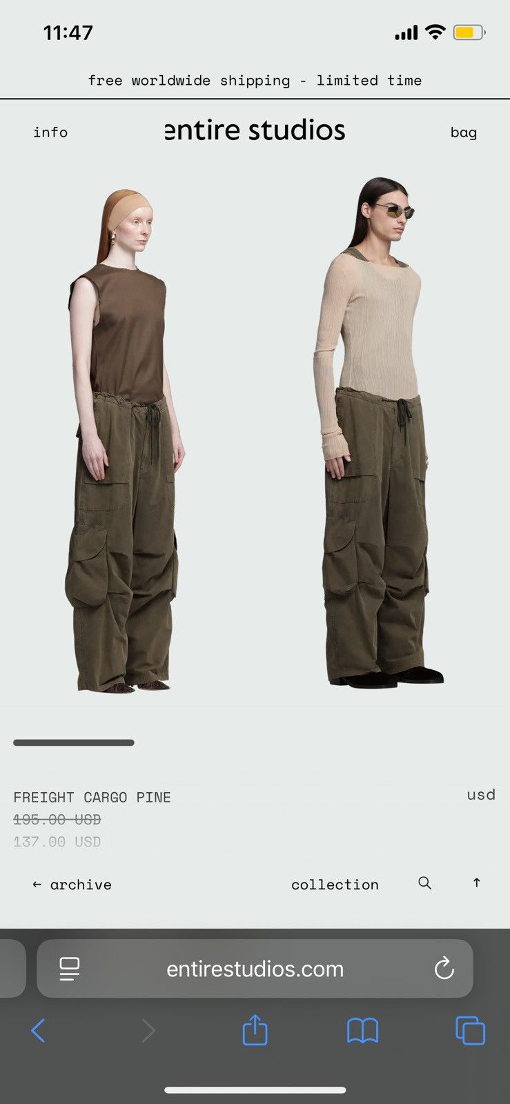 Entire Studios ENTIRE STUDIOS MILITARY CARGO PANTS Size US 36 / EU 52 - 12 Thumbnail