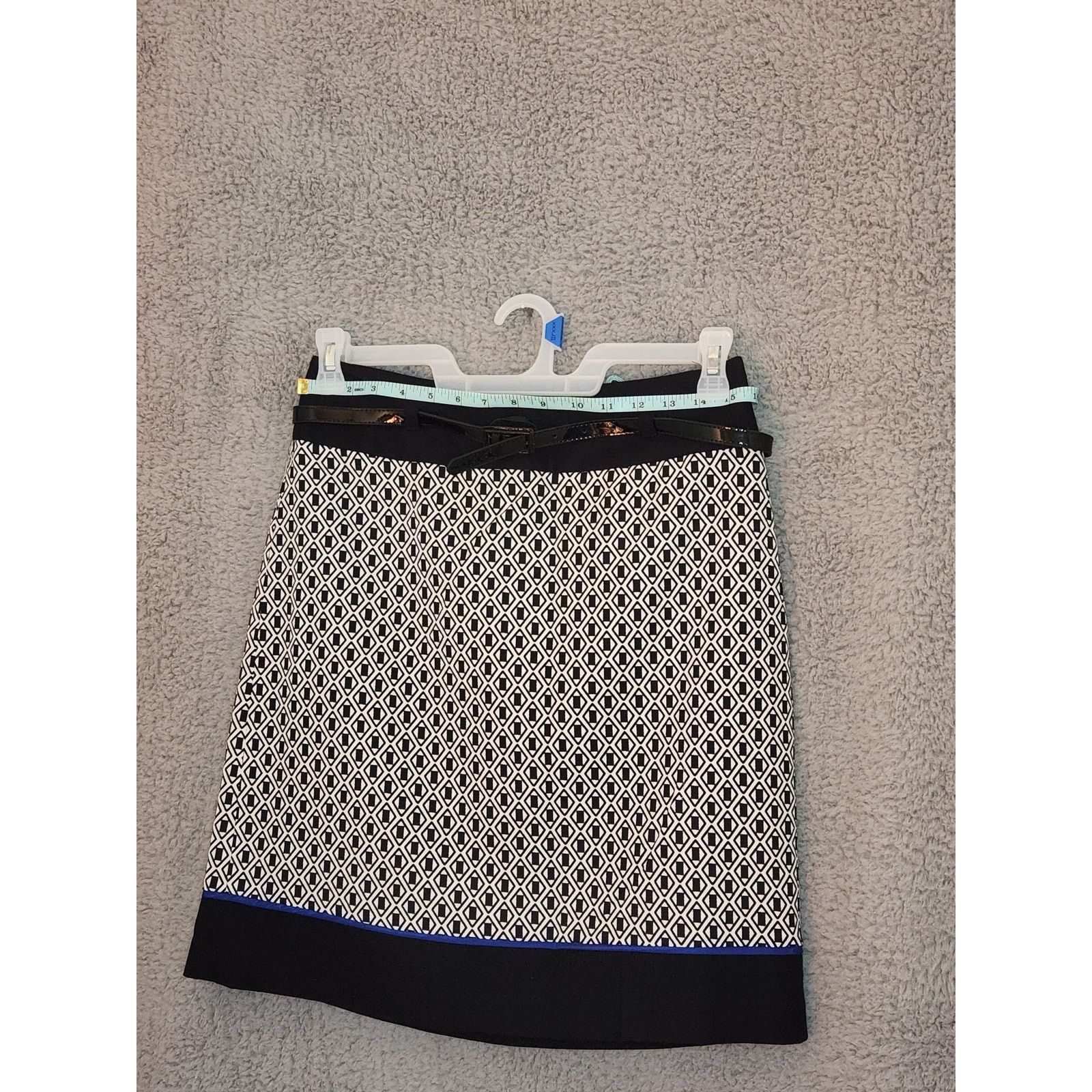 Ann Taylor NWT Ann Taylor Black and White Belted Skirt 8 Size 30" / US 8 / IT 44 - 1 Thumbnail