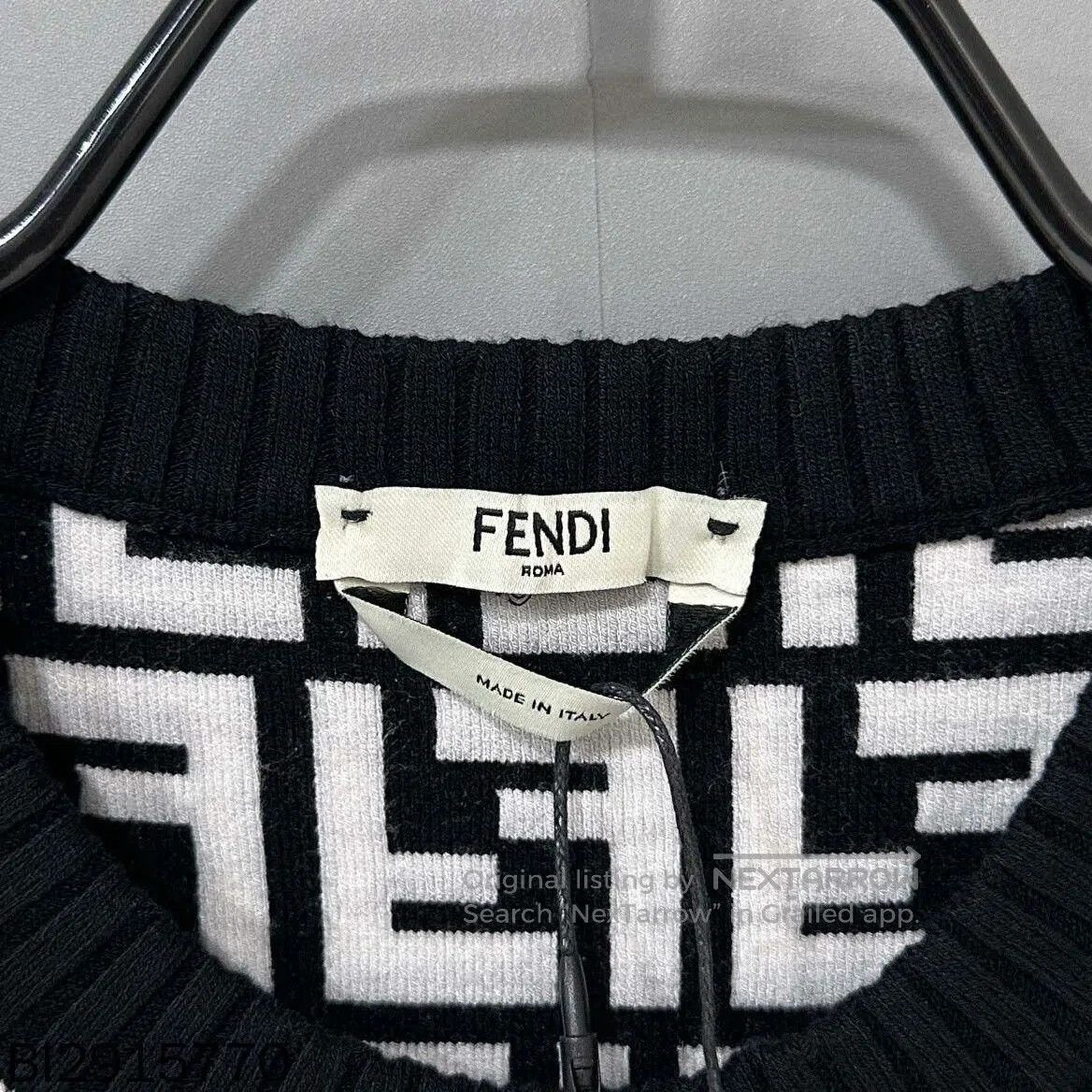 Fendi Fendi FF Monogram Black White Dress. Size US 27 - 4 Thumbnail
