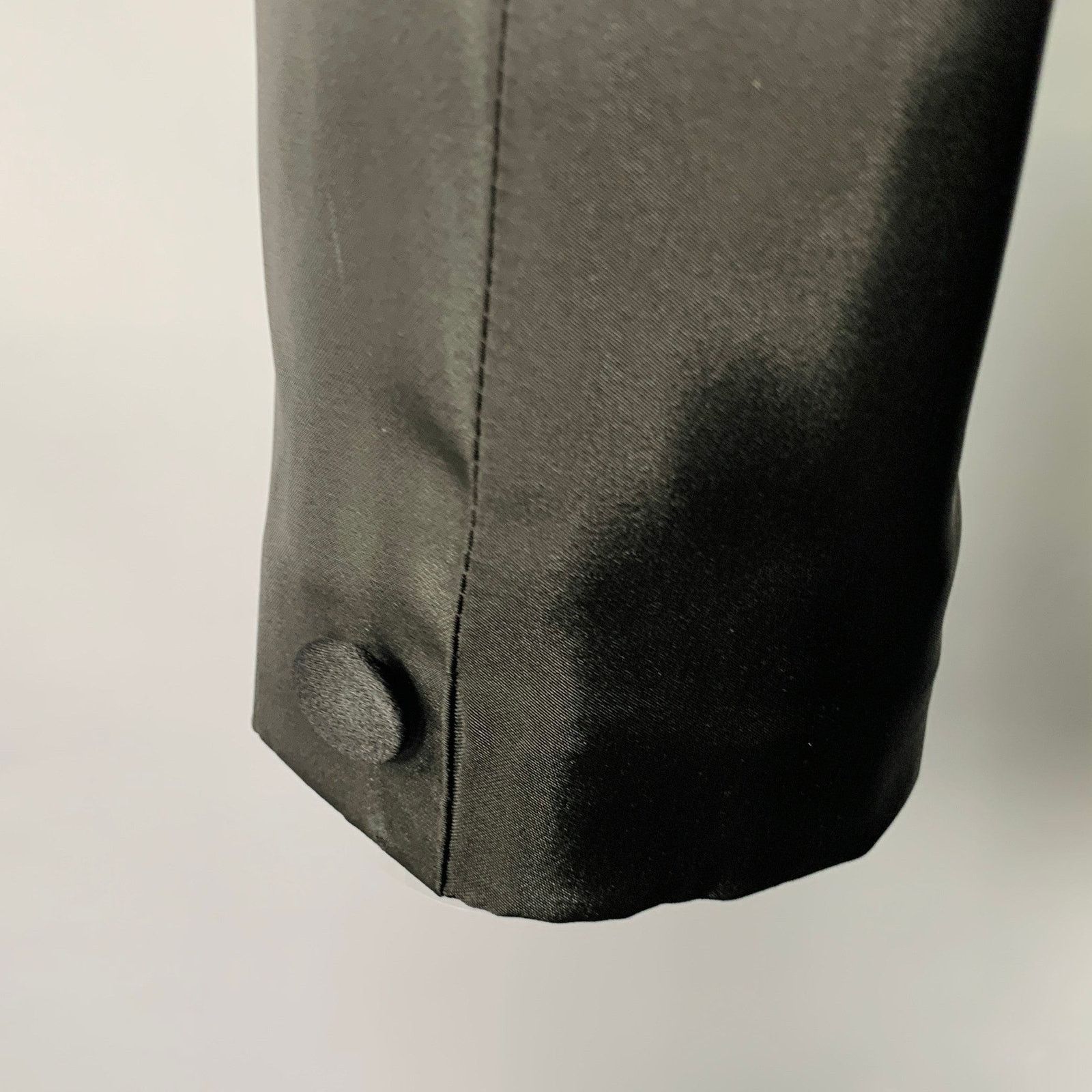Versace VERSACE COLLECTION Black Acetate Blend Peak Lapel Sport Coat Size 40R - 5 Thumbnail