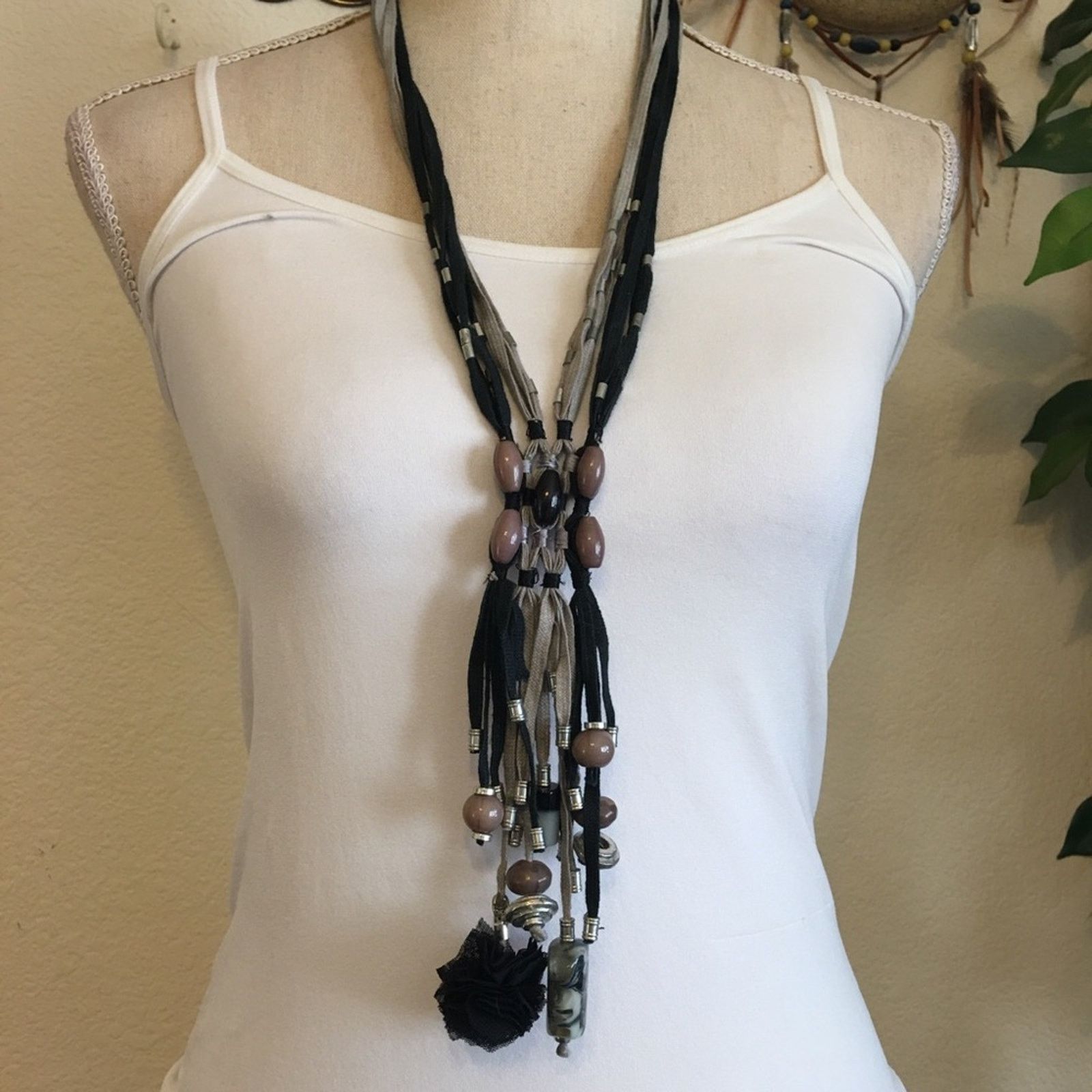 Jewelry Handmade shoestring lace beaded jewelry set Size ONE SIZE - 2 Thumbnail