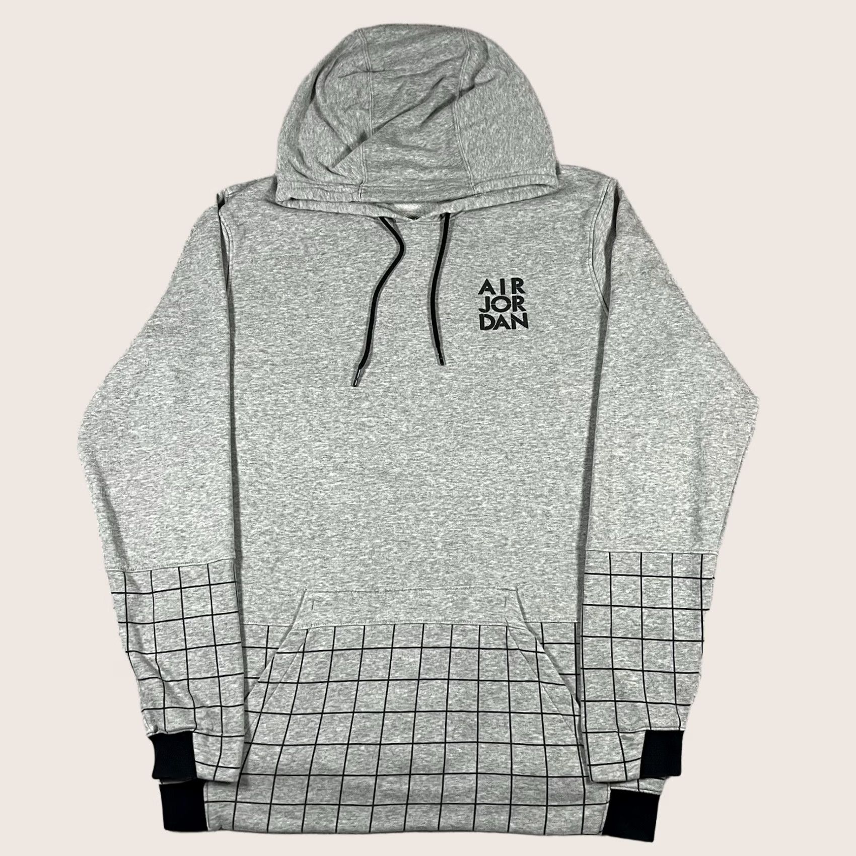 Jordan Brand Air Jordan Hoodie Men L Gray Pullover Jumpman Basketball Sweatshirt Classic Size US L / EU 52-54 / 3 - 1 Thumbnail