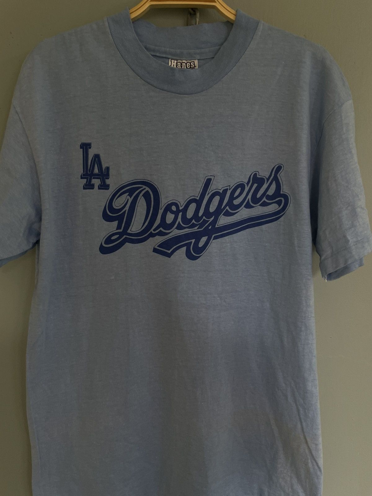 MLB Vintage 80s LA Dodgers MLB t shirt Size US L / EU 52-54 / 3 - 3 Thumbnail