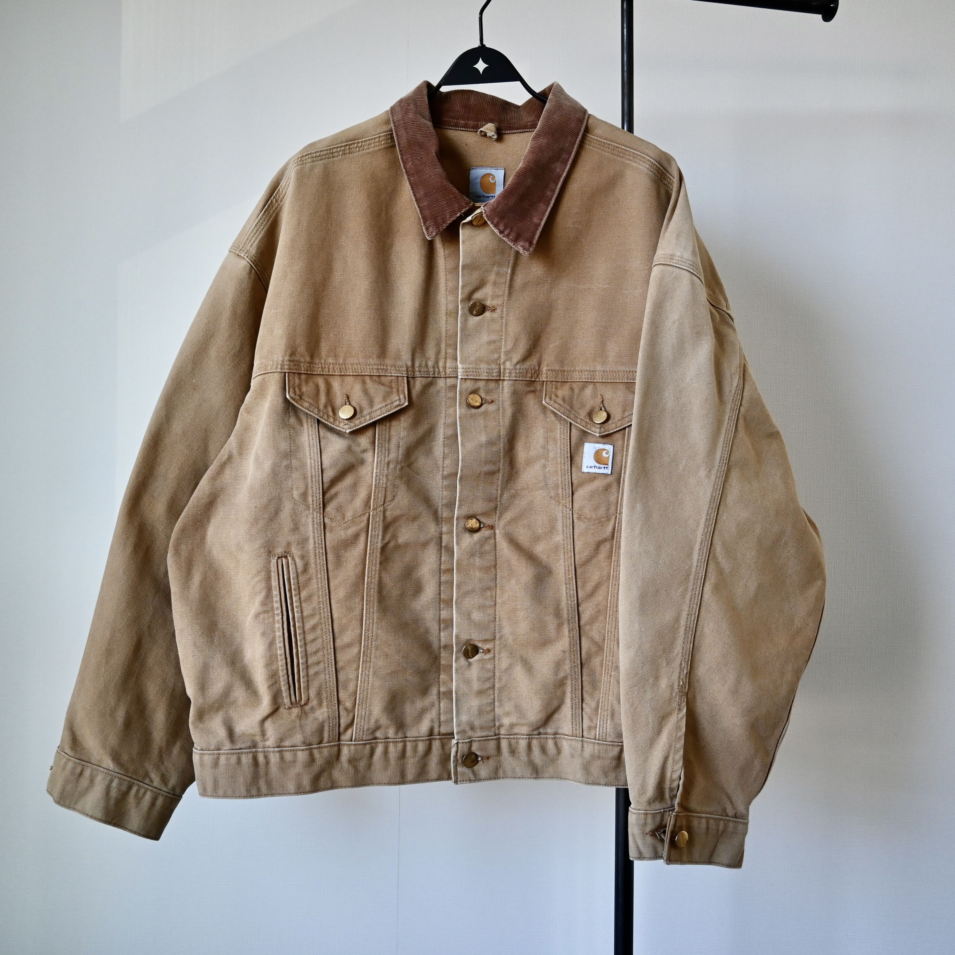 Carhartt VTG 1990s Carhartt Trucker Jacket, brown duck, made in USA Size US XXL / EU 58 / 5 - 2 Thumbnail