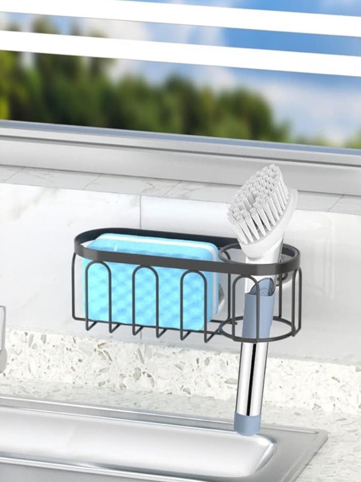 Other Kitchen Sink Caddy / Sponge Holder Organizer / Black Size ONE SIZE - 10 Thumbnail