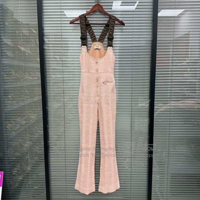 Fendi Fendi Overalls in Naked Pink Size 25" / US 0 / IT 36 - 1 Thumbnail