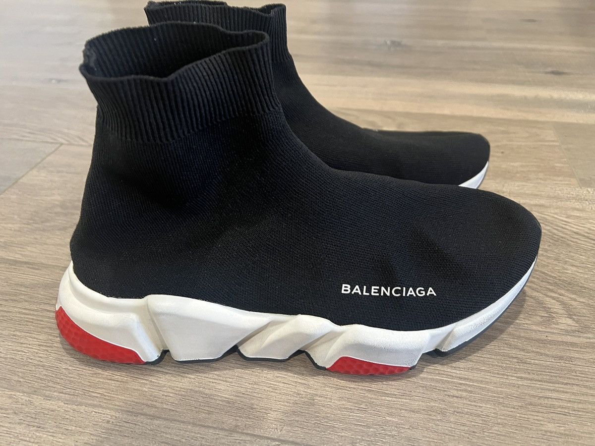 Balenciaga Balenciaga Speed runner 1.0 black red white Size US 7.5 / EU 40-41 - 6 Thumbnail