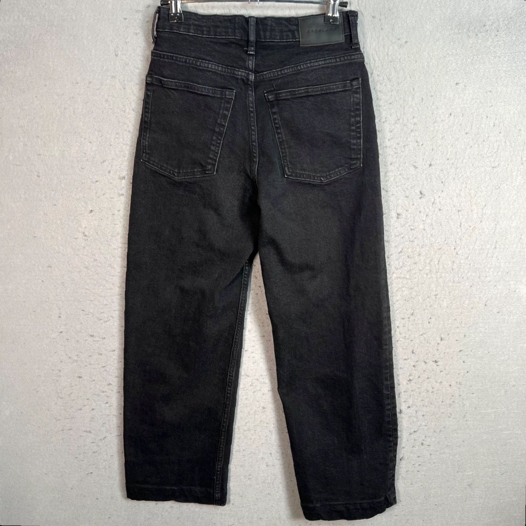 Everlane Everlane The Way High Jeans Denim Black Organic Cotton Size 24 Womens Size 42" / US 20 - 2 Thumbnail