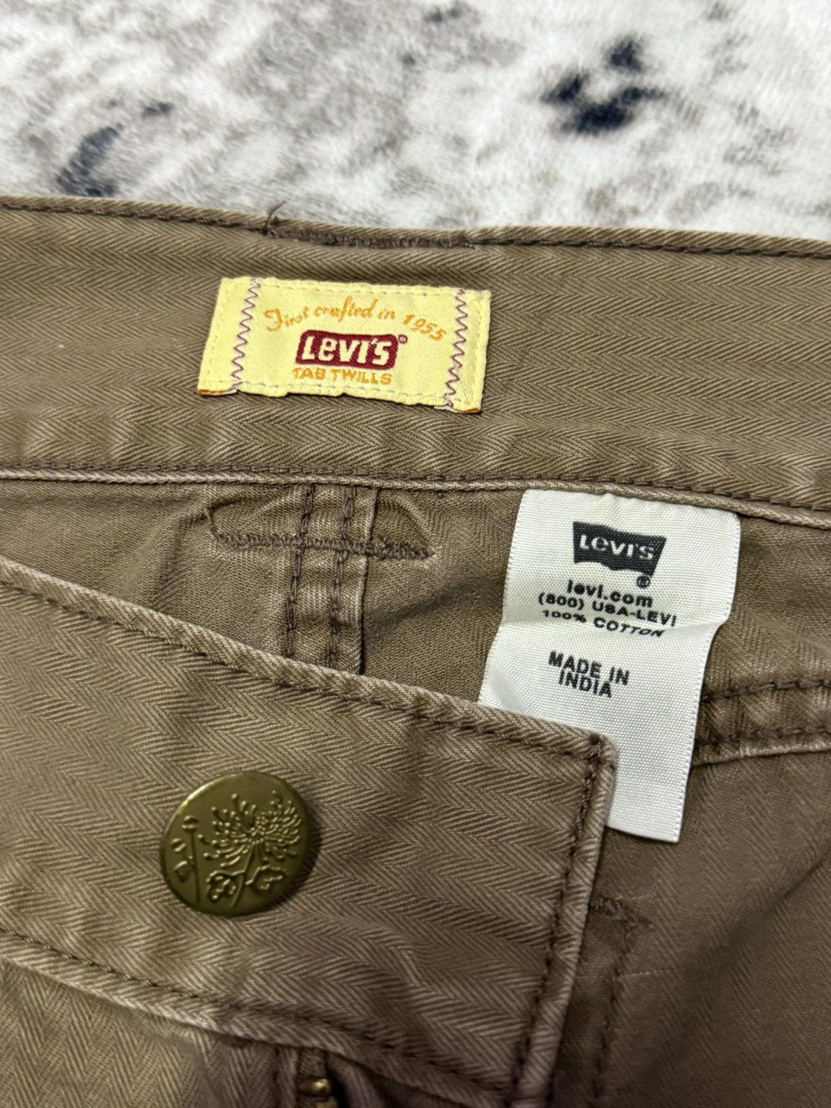 Levi's Vintage Levis Tab Twills Bush Pocket Low Rise Flare Jeans Size 28" / US 6 / IT 42 - 15 Thumbnail