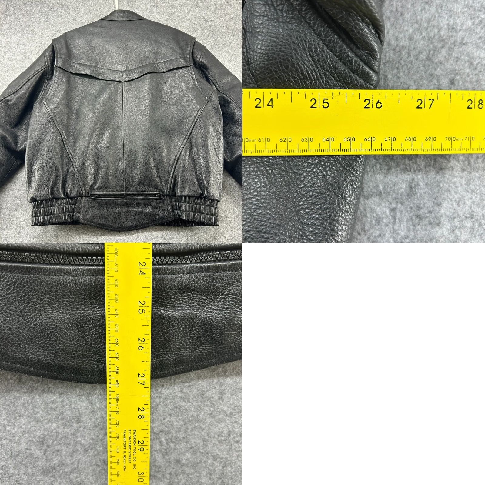 Vintage VINTAGE Z1R Jacket Mens 46 Black Genuine Leather Biker Motorcycle Thinsulate Bomber Short Coat Women? Size US S / EU 44-46 / 1 - 9 Thumbnail