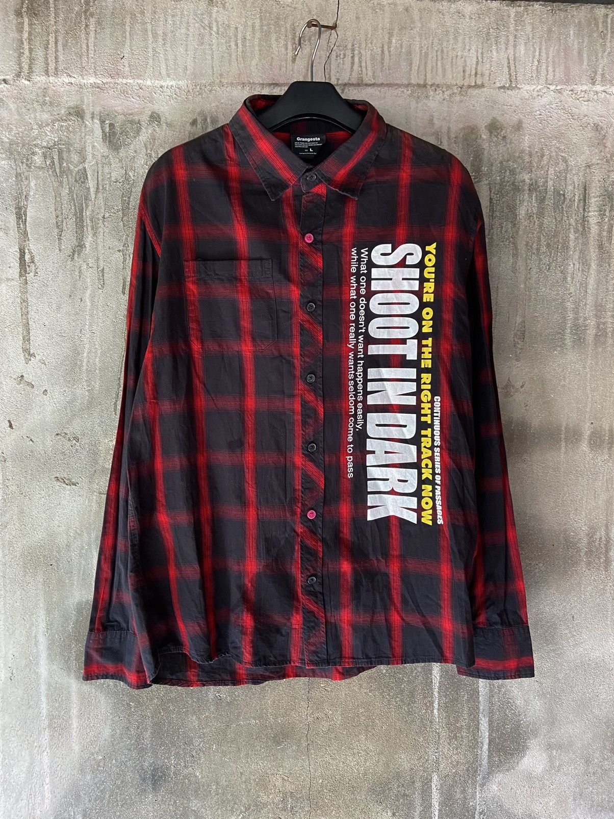 Beauty Beast GRANGESTA SHOOT IN DARK POEM BUTTON DOWN SHIRT Size US L / EU 52-54 / 3 - 1 Thumbnail