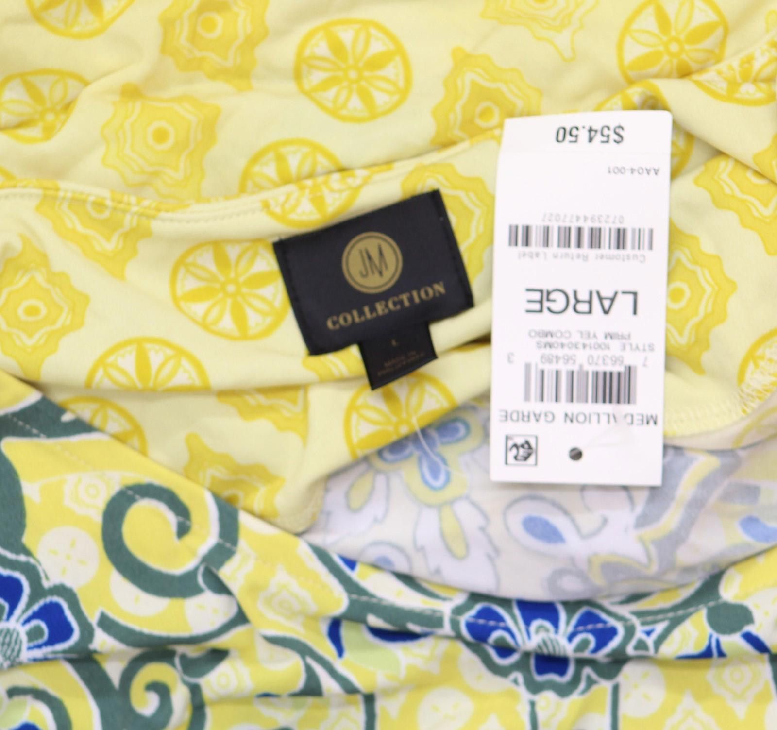 Other Nwt Jm Collection Knit Blouse Top Primrose Yellow / Multi L Size L / US 10 / IT 46 - 3 Thumbnail
