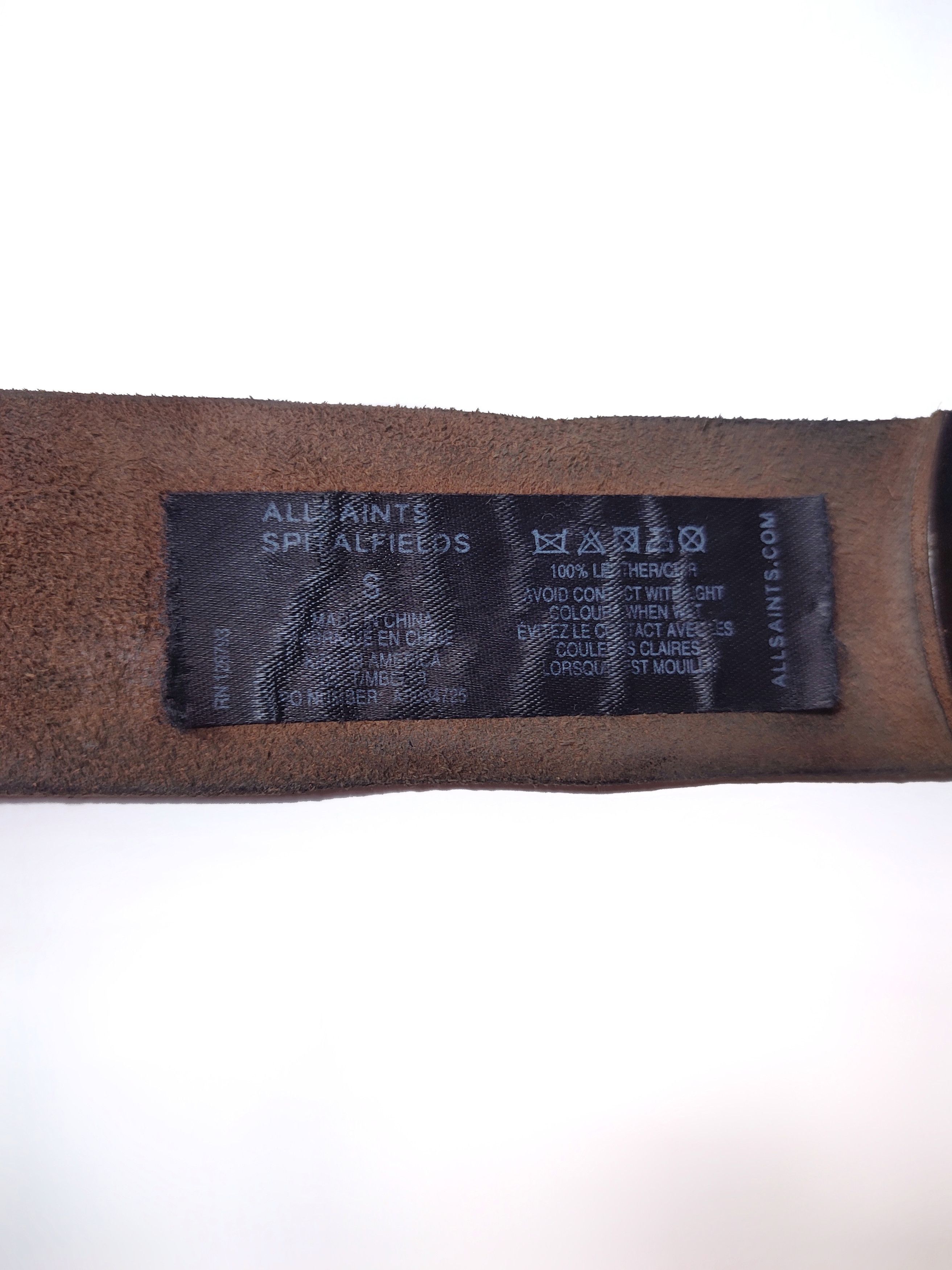 Allsaints Rare Allsaints Kids in America Spikes Punk Leather Belt Size ONE SIZE - 5 Thumbnail