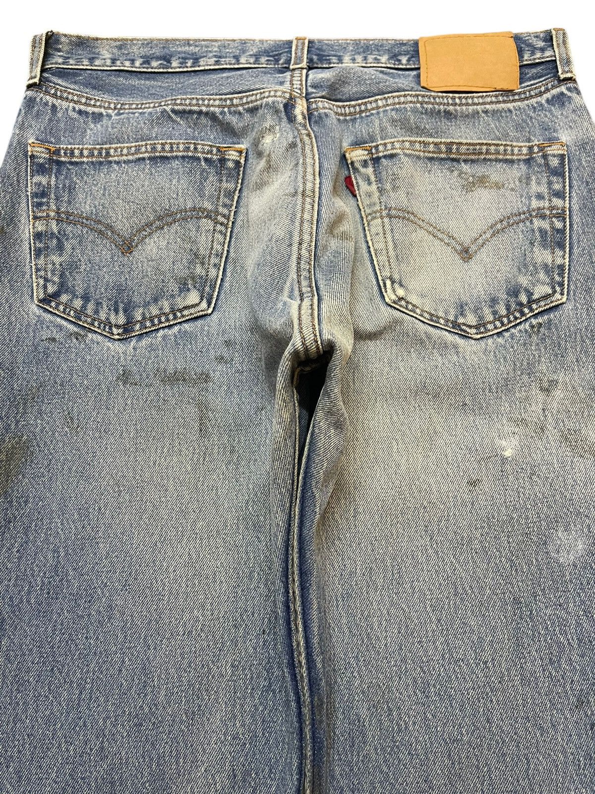 Levi's Vintage 90s Levis 501 Mud Faded Wash Style Loose Jeans Size US 32 / EU 48 - 5 Thumbnail