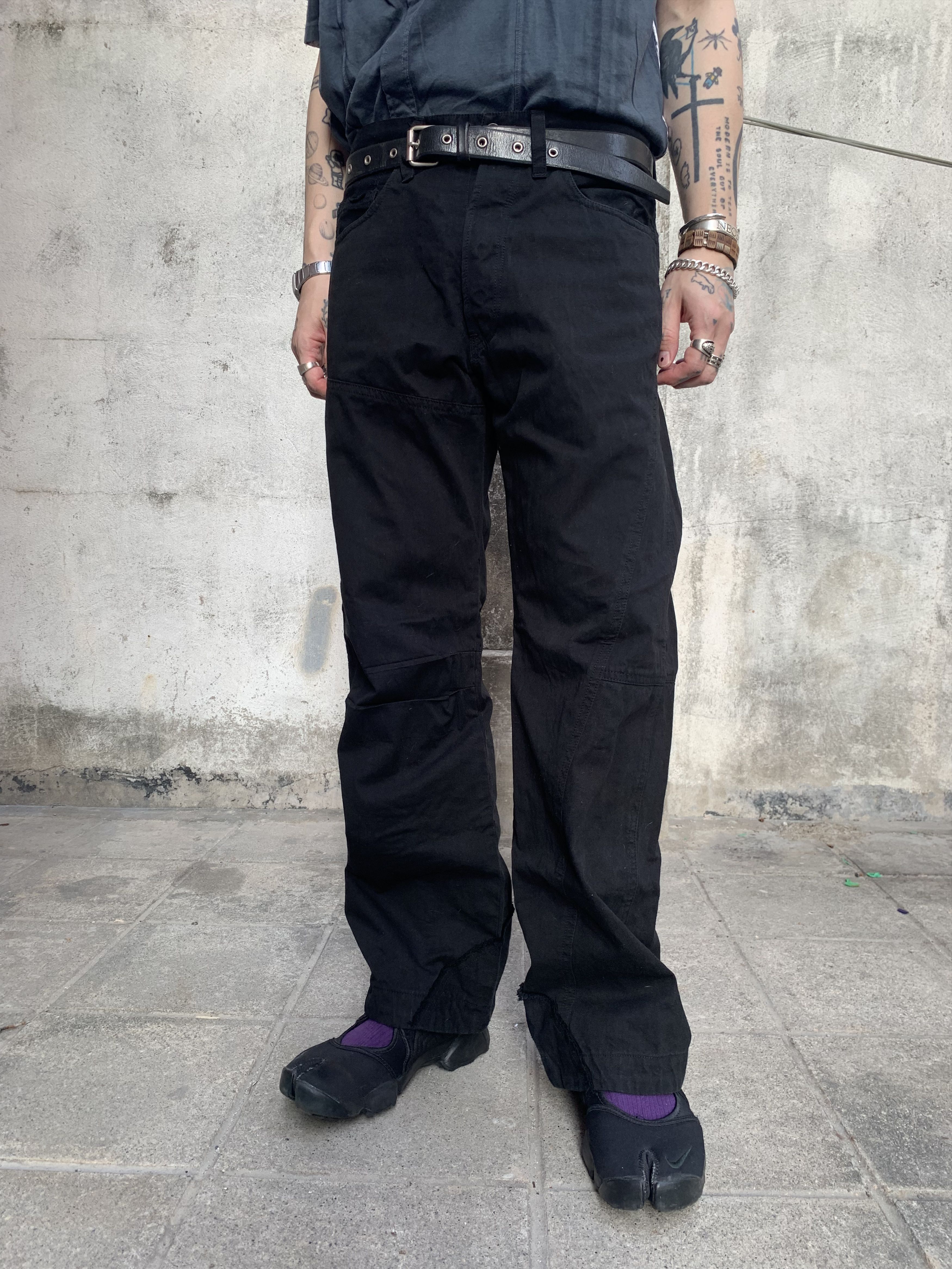 Y's for Men Y's for Men Patched Zipper-cuff Pants Size US 32 / EU 48 - 2 Thumbnail