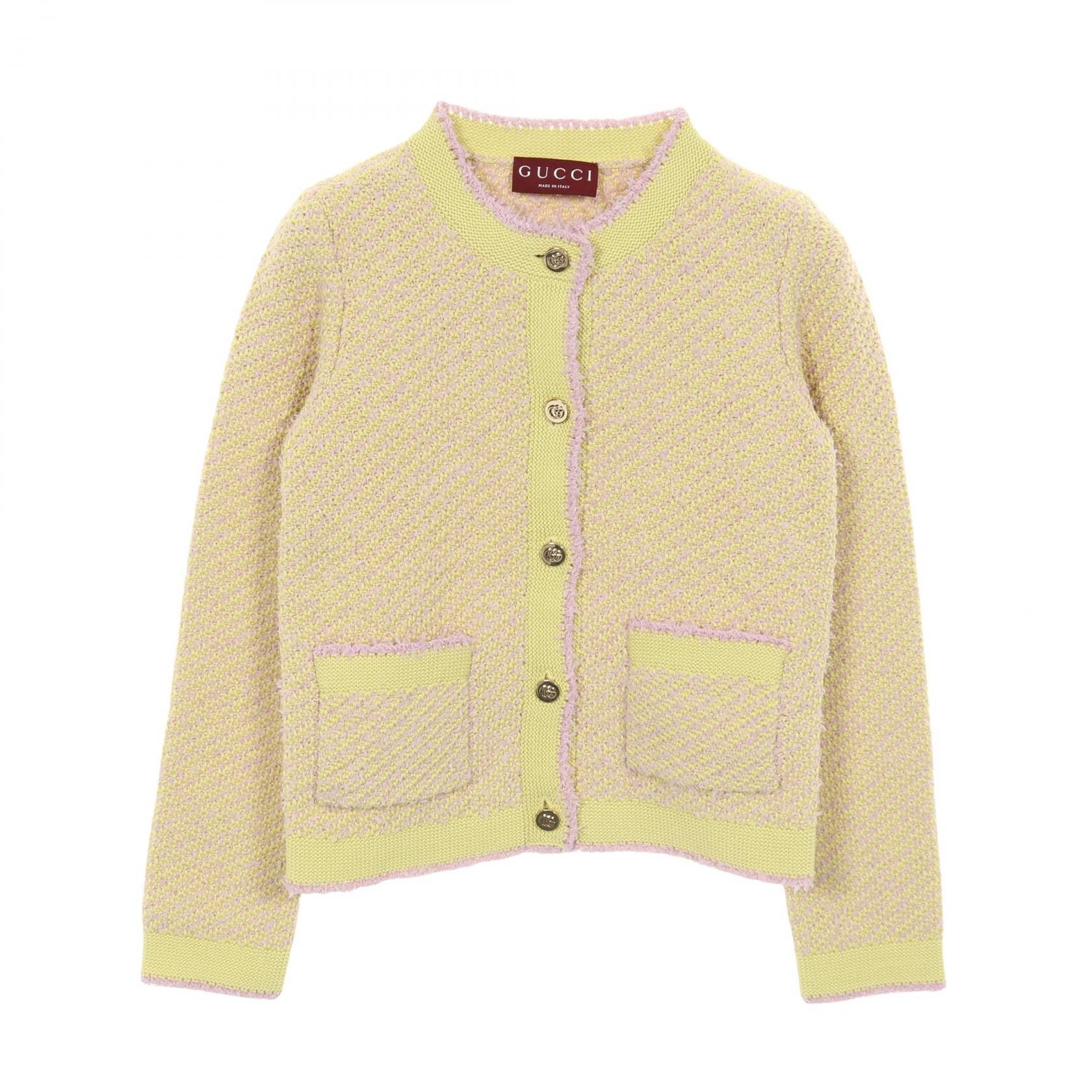 Gucci Gucci Gucci Double G Button Cotton Cardigan Textile Tops DUTY FREE for USA Size ONE SIZE - 1 Thumbnail