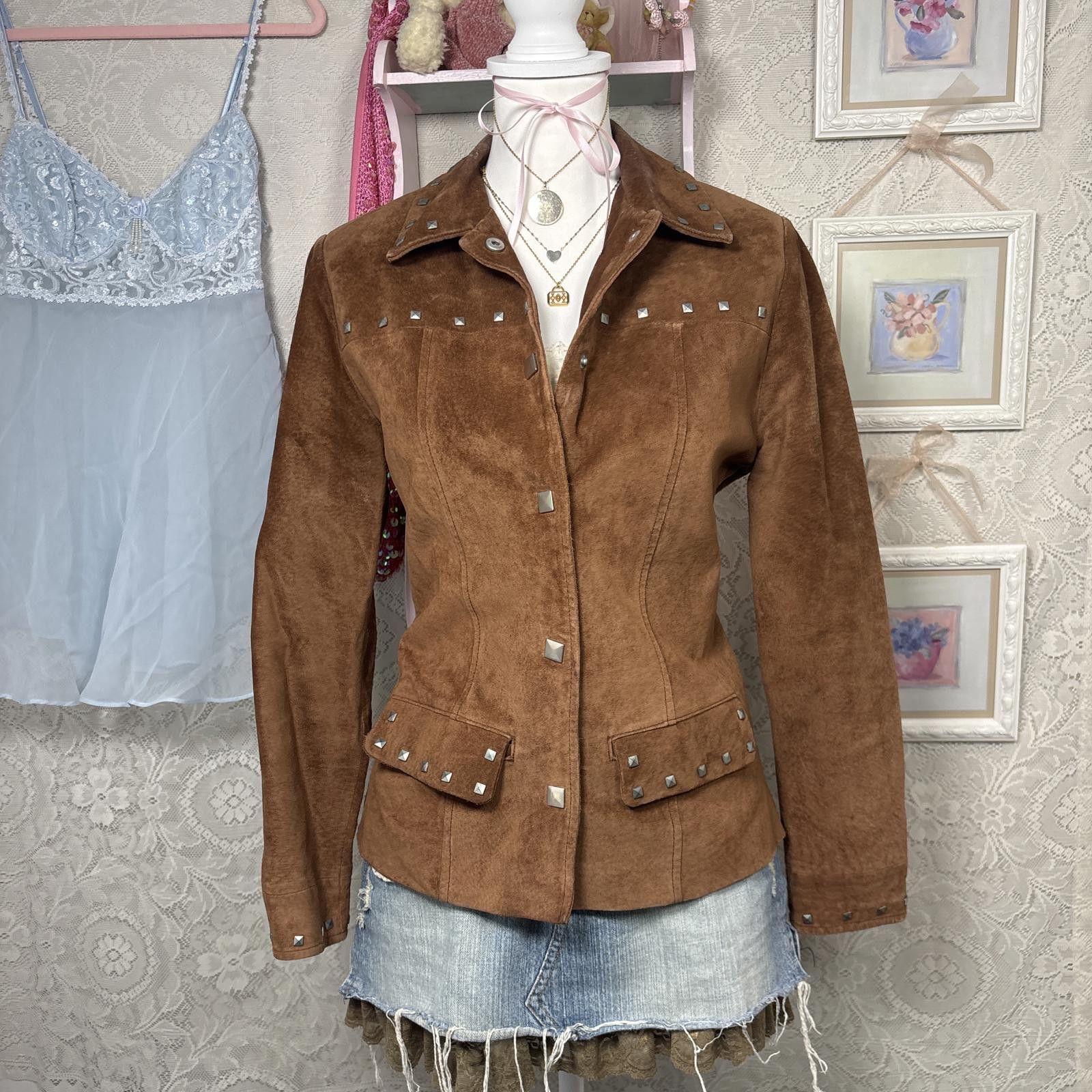 Other vintage suede leather studded jacket Size S / US 4 / IT 40 - 1 Thumbnail