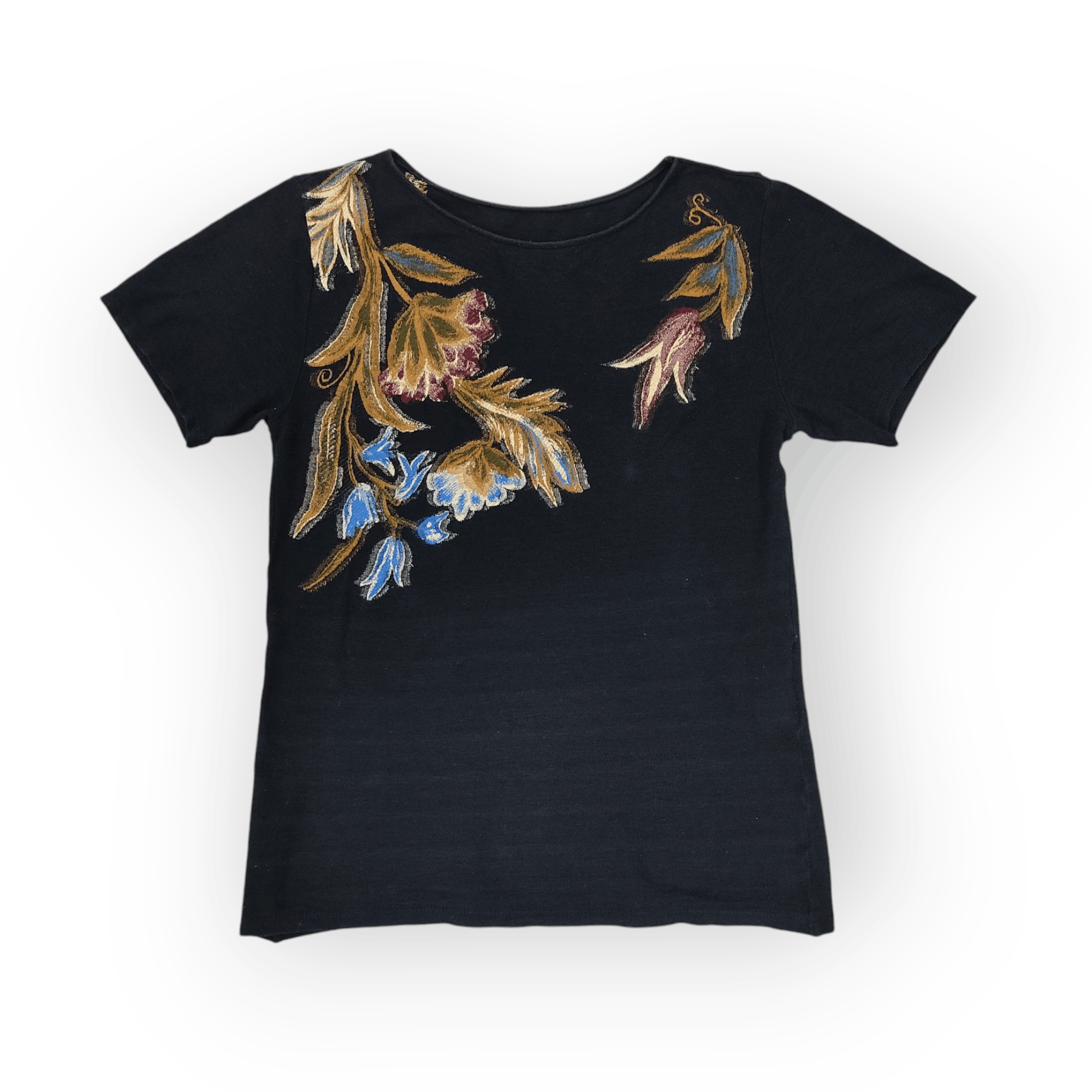 Issey Miyake HEART HAAT Issey Miyake Artistic Floral Top T-shirt Size S / US 4 / IT 40 - 4 Thumbnail