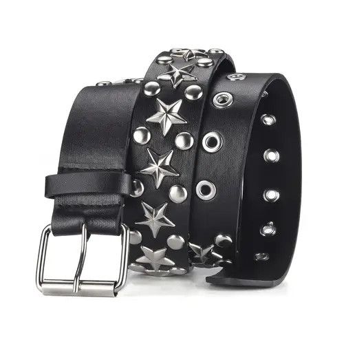 VIBE Pentagram Riveted Buckle Belt Size ONE SIZE - 2 Thumbnail
