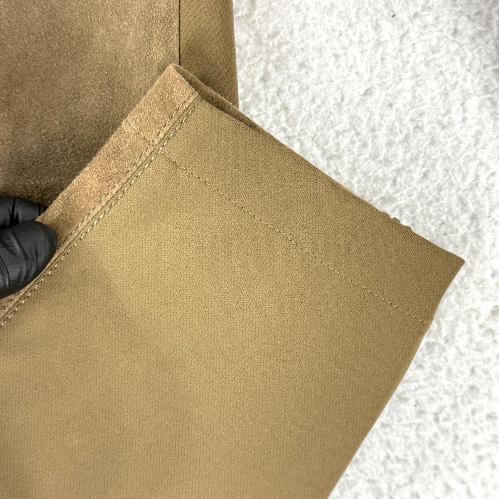 Vintage Lafayette 148 Murray Pant Womens Medium Brown Cropped Ankle Zip Pull On Stretch Size 32" / US 10 / IT 46 - 6 Thumbnail