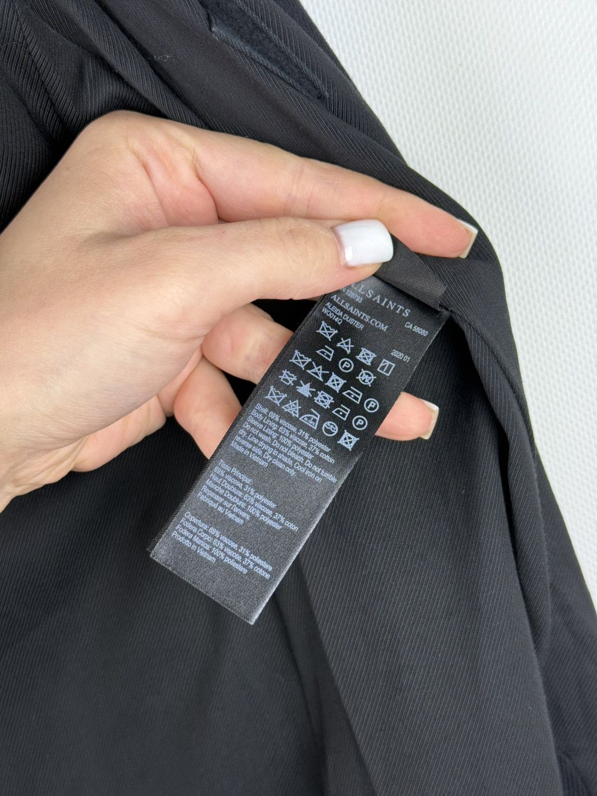 Allsaints Allsaints Aleida Duster Single Breasted Viscose Coat Jacket Size M / US 6-8 / IT 42-44 - 21 Thumbnail