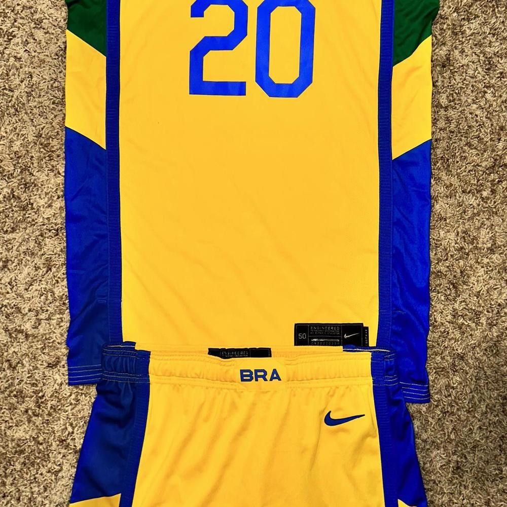 Nike Nike 2020 Tokyo Olympic Game Issued Shorts Brazil Size US 32 / EU 48 - 12 Thumbnail