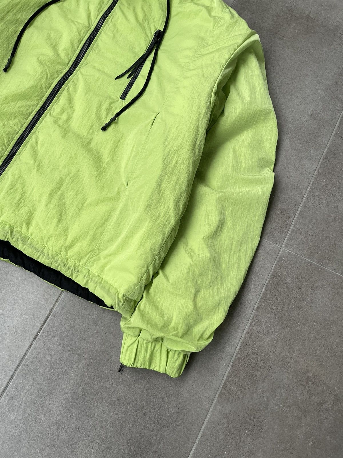 Japanese Brand !DS! AW22 Zsigmond Zeliz Acid Green Track Jacket Coat Size US L / EU 52-54 / 3 - 10 Thumbnail