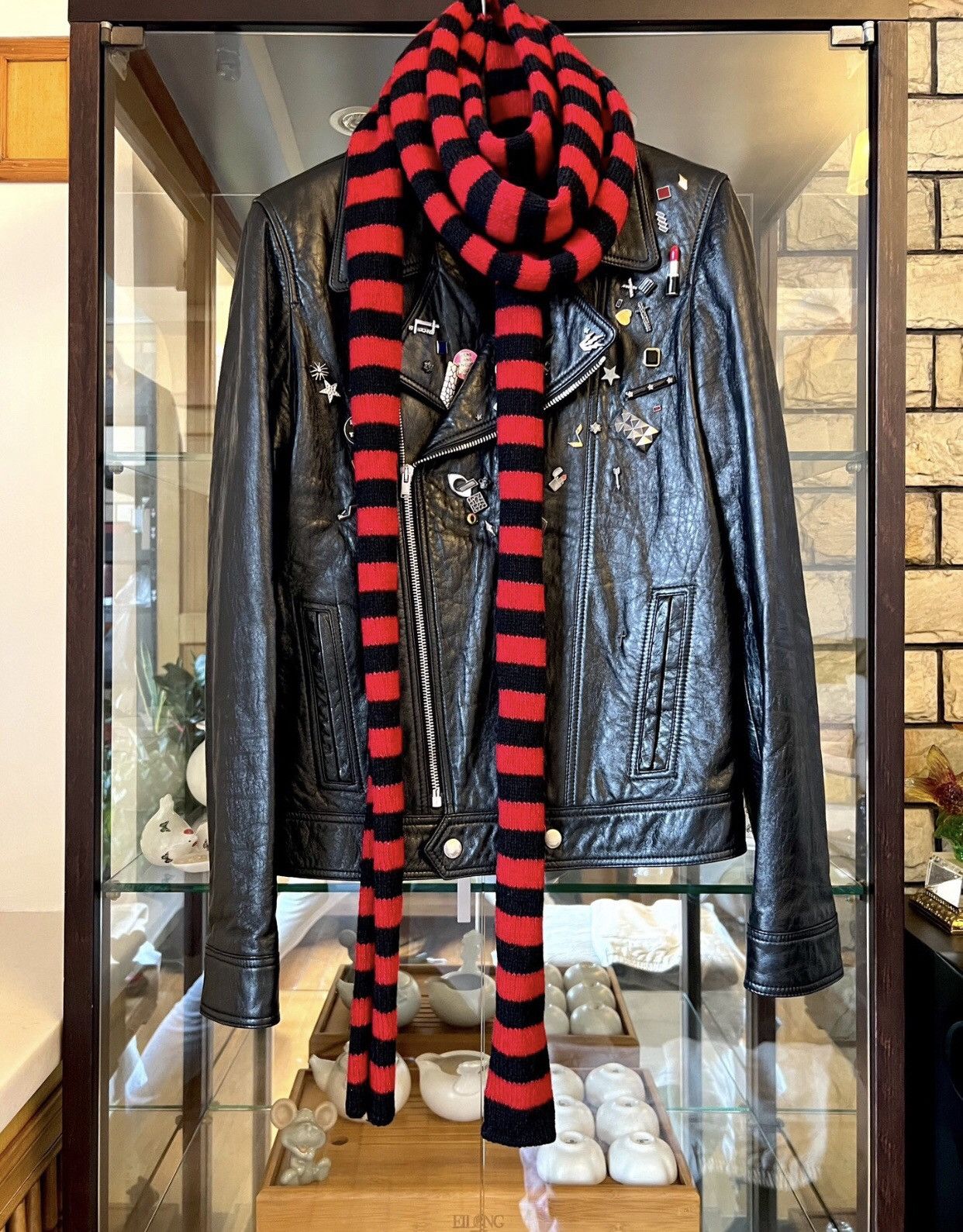 FW1986 Yves Saint Laurent Tiger muffler